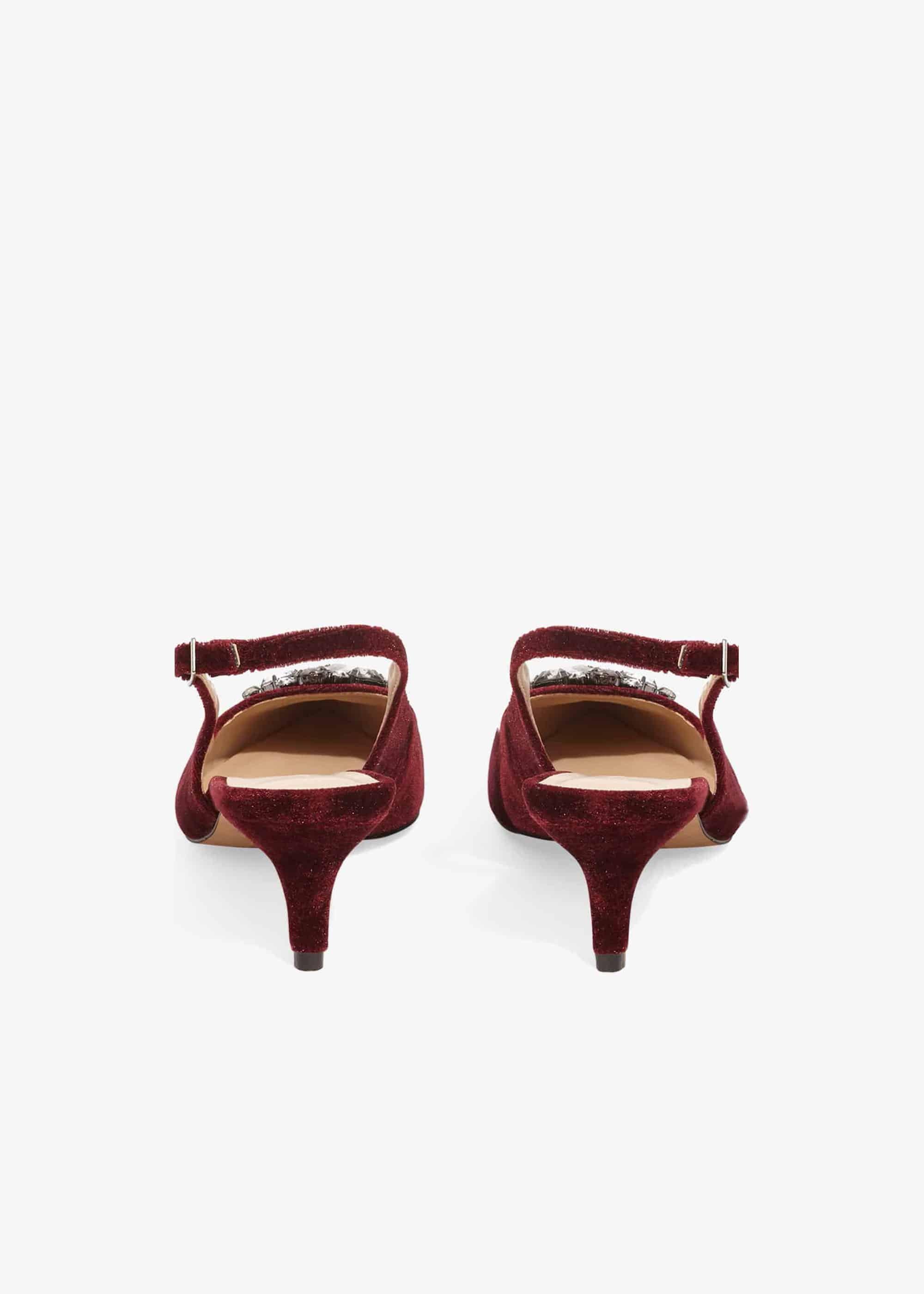 Juliet Jewel Kitten Heel Slingback Court
