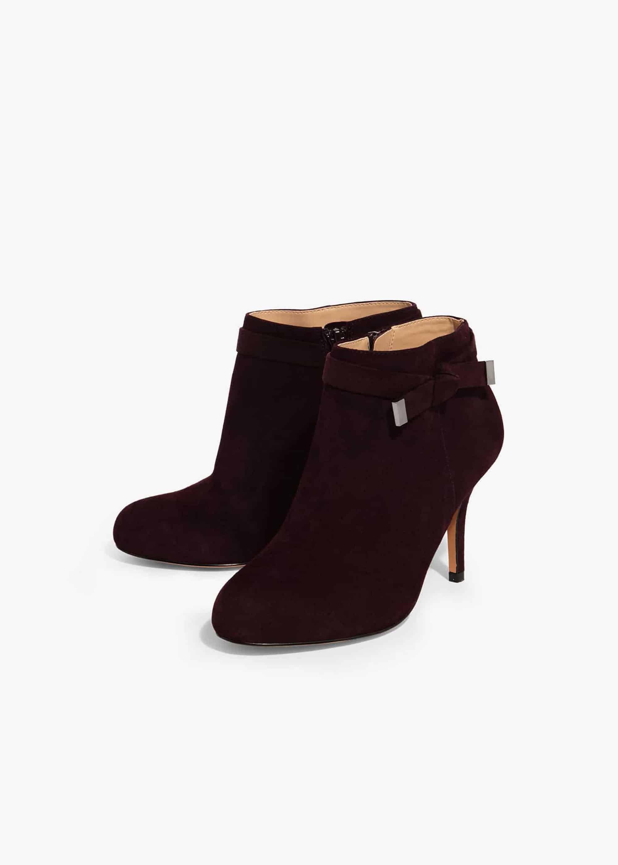 Stephanie Leather Tie Side Boots