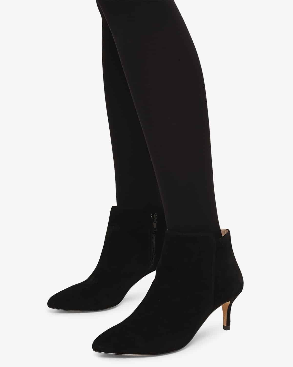 Tasmin Pointed Kitten Heel Boots