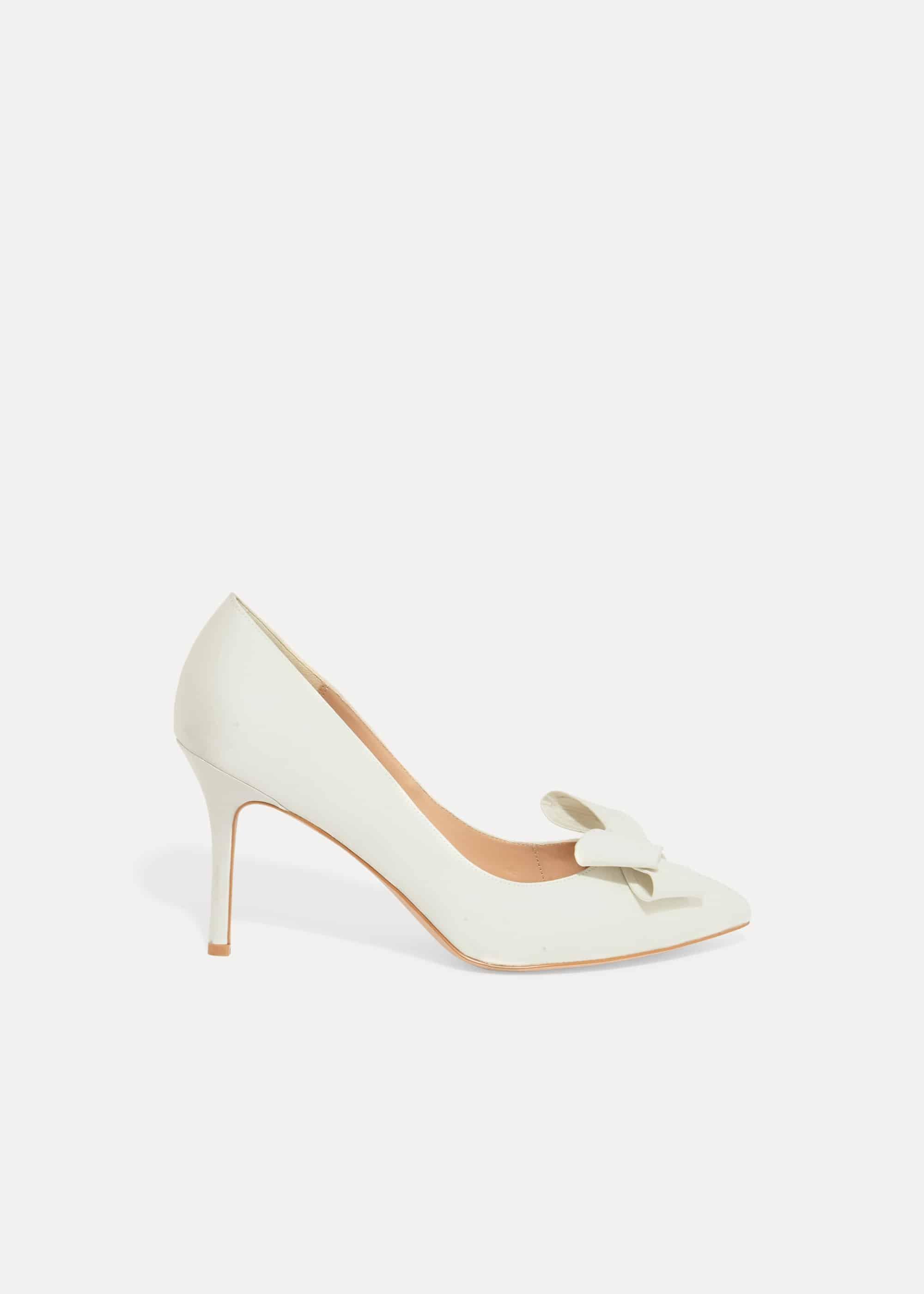 Kara Satin Pointed Court Shoes