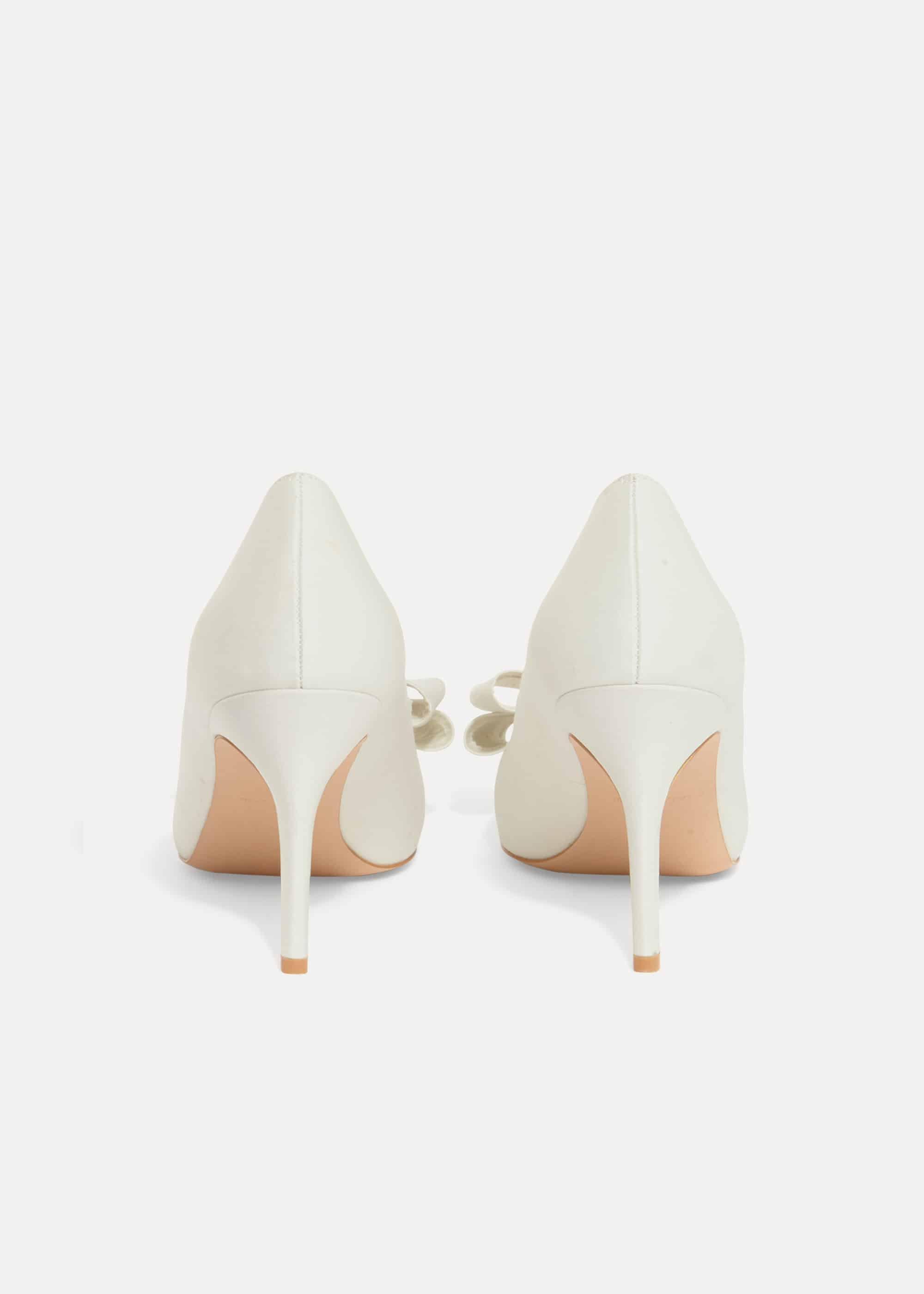 Kara Satin Pointed Court Shoes