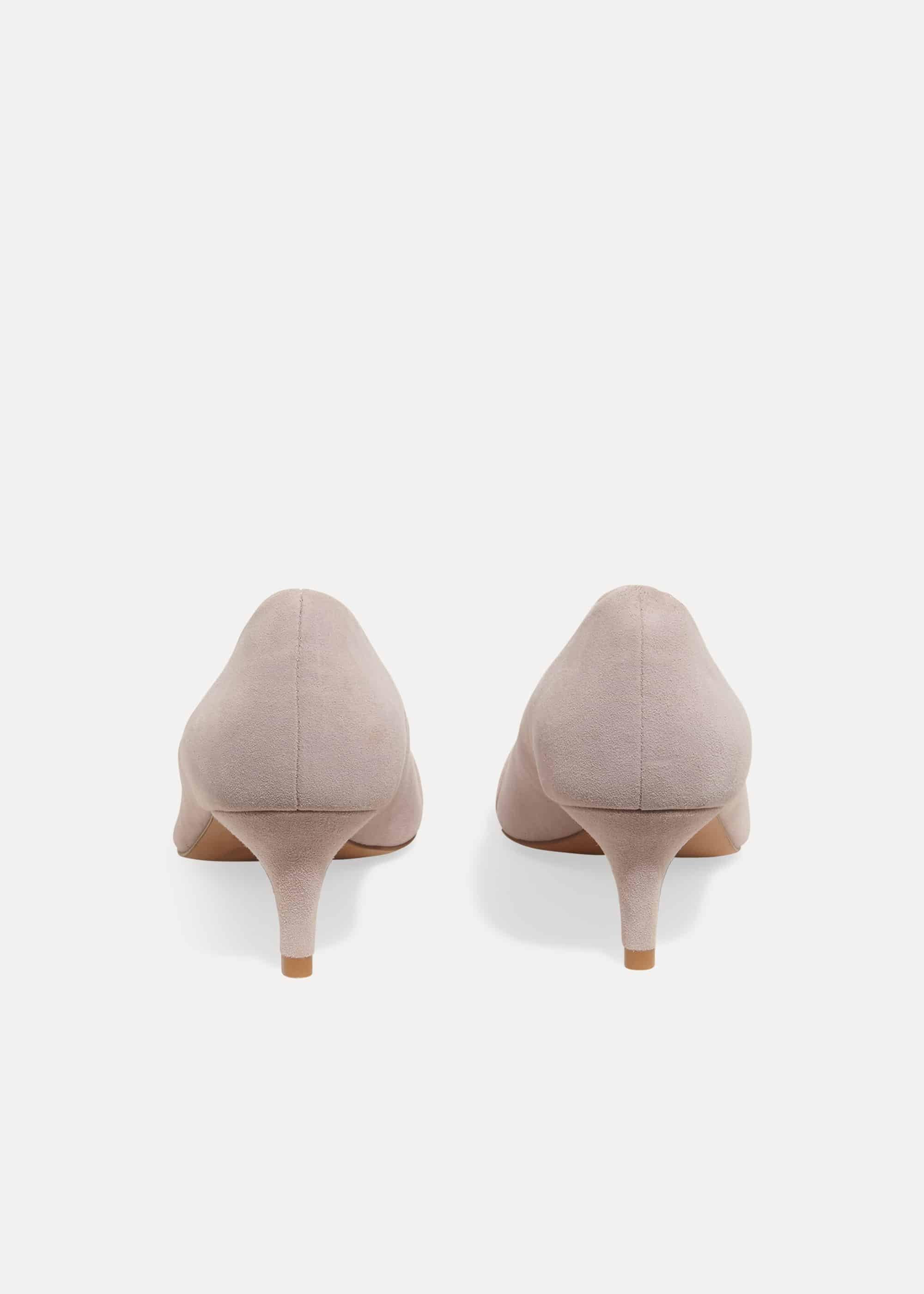 Joelle Jewelled Suede Kitten Heels