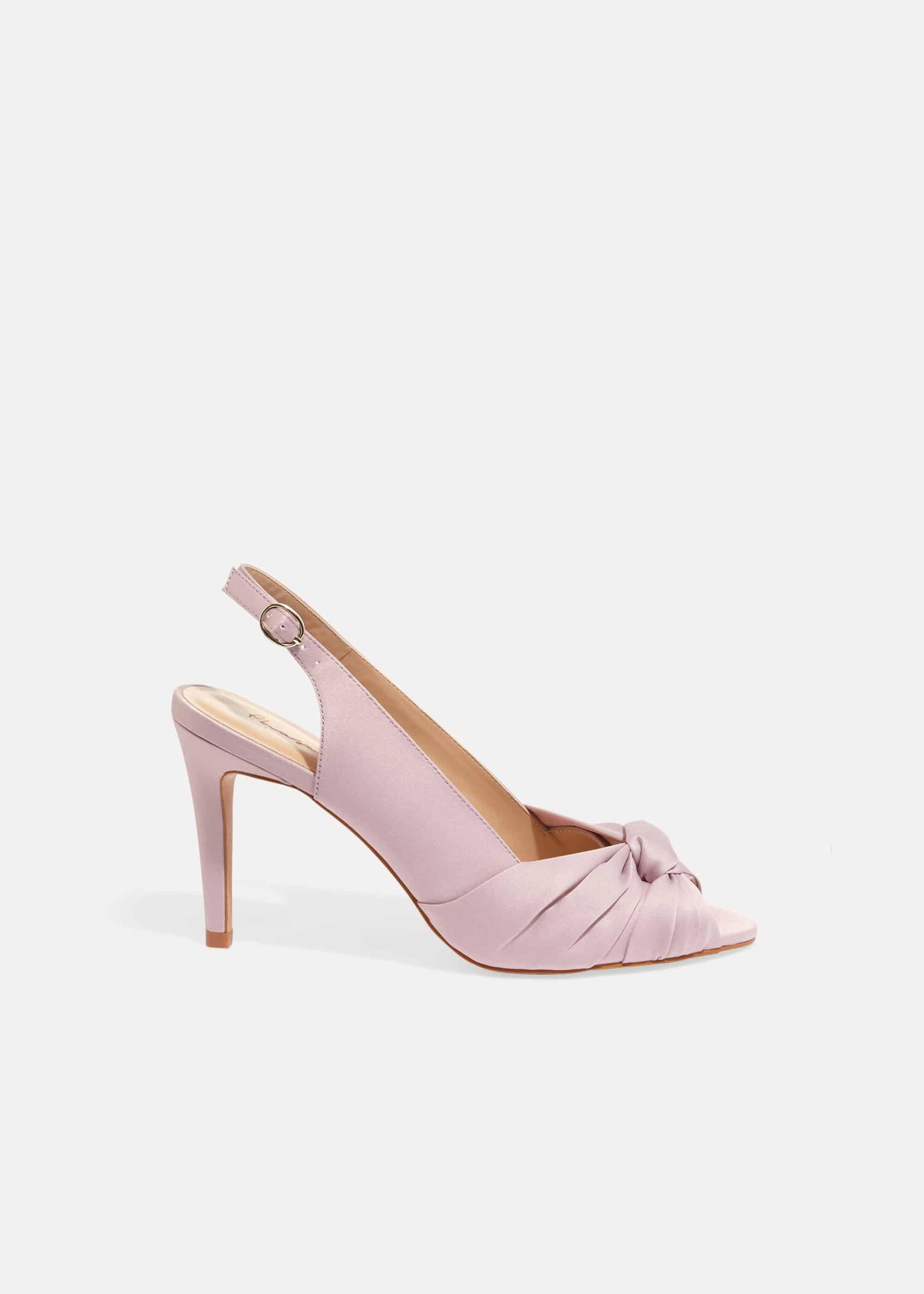 Rhia Knot Slingback Peeptoe Shoes