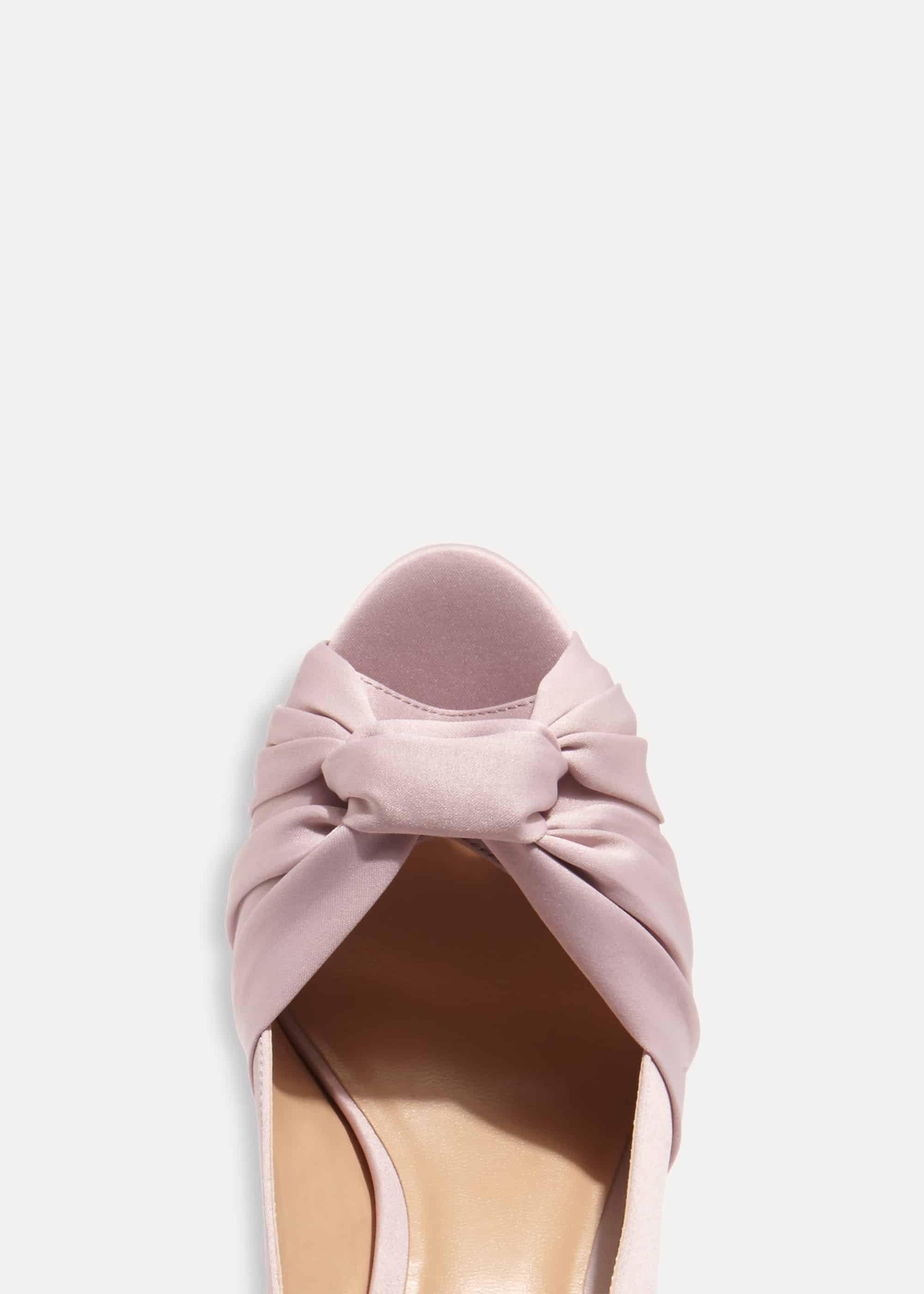 Rhia Knot Slingback Peeptoe Shoes