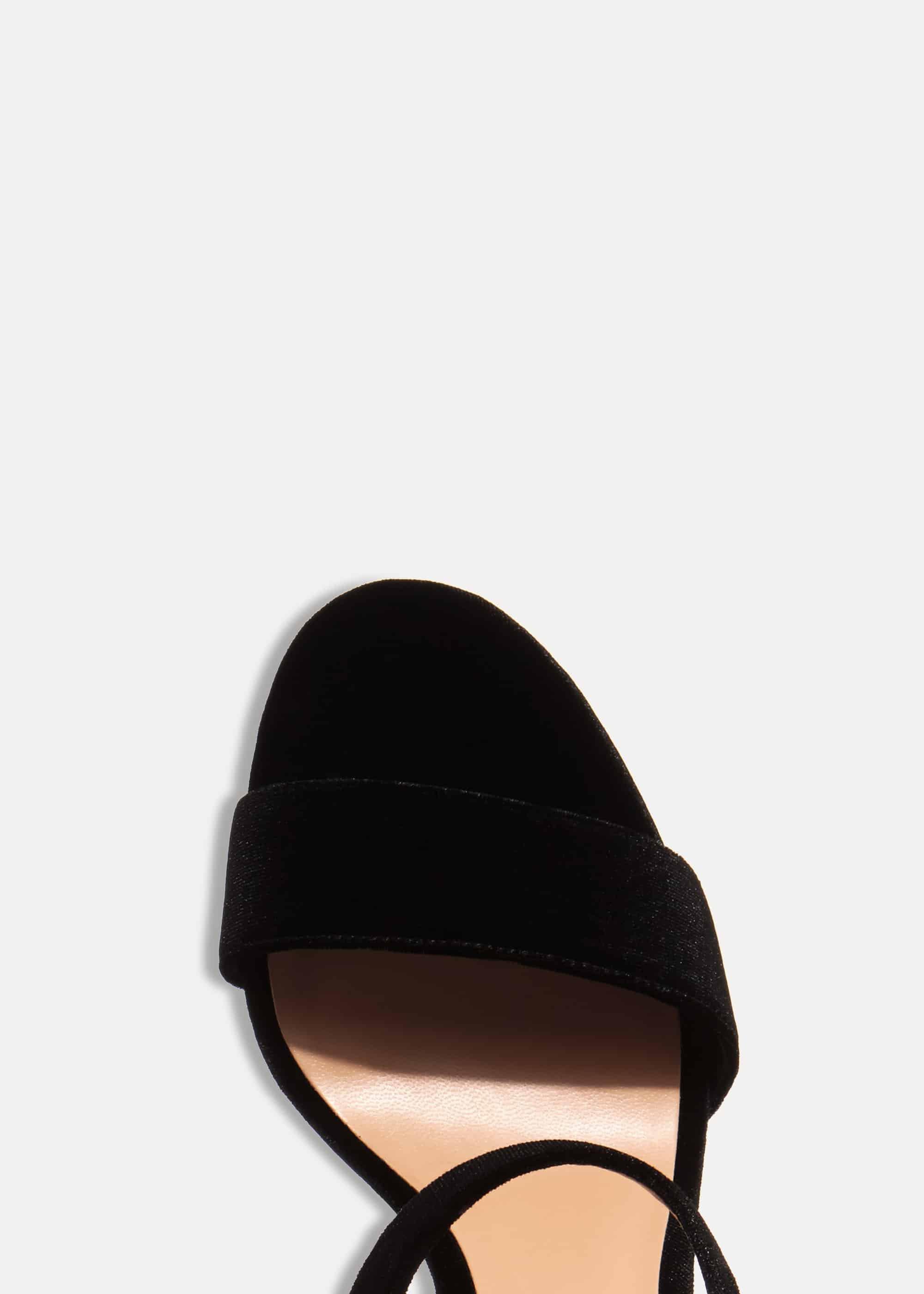 Cat Velvet Jewel Block Heel