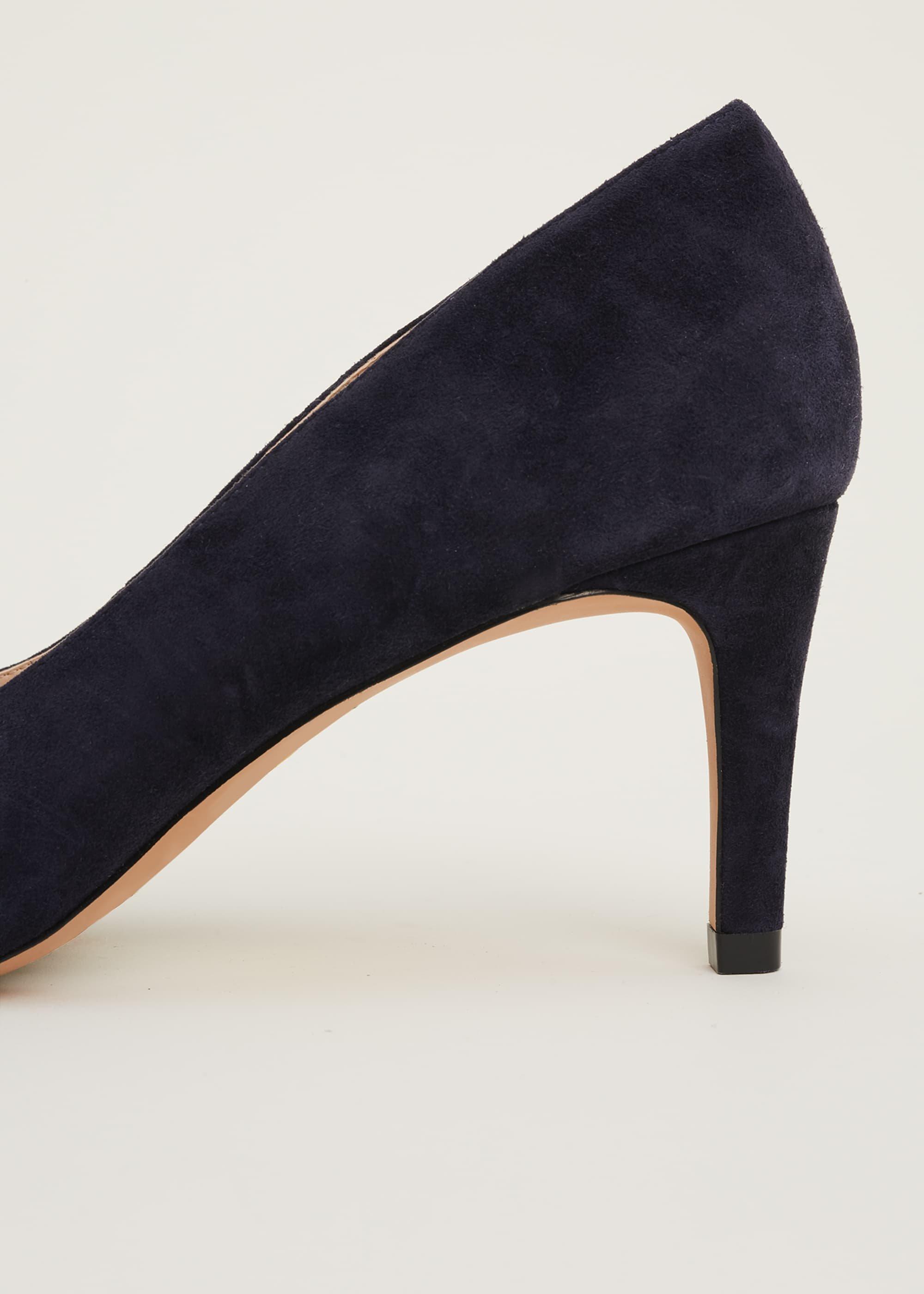 Sim Suede Bow Court Shoe