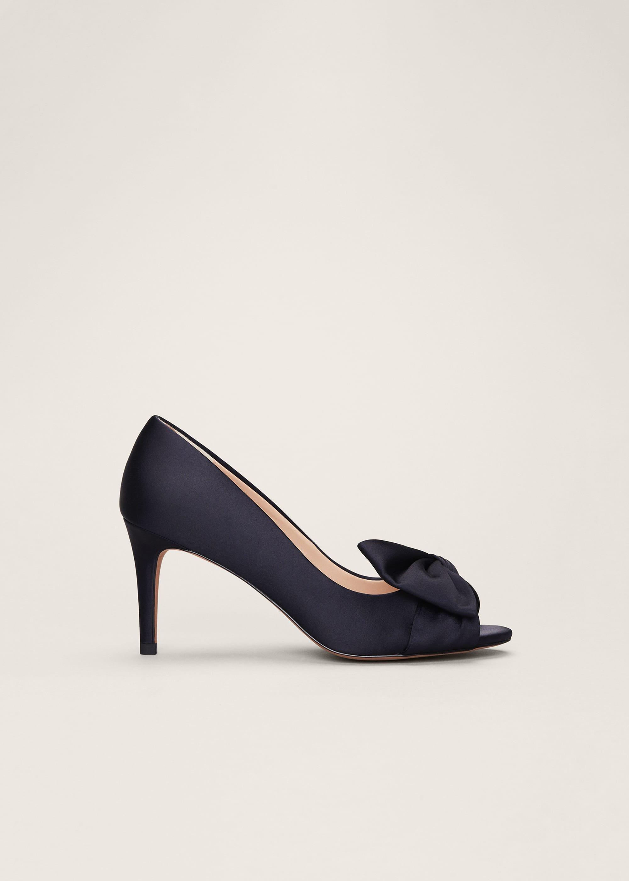 Meaghan Satin Bow Peep Toe