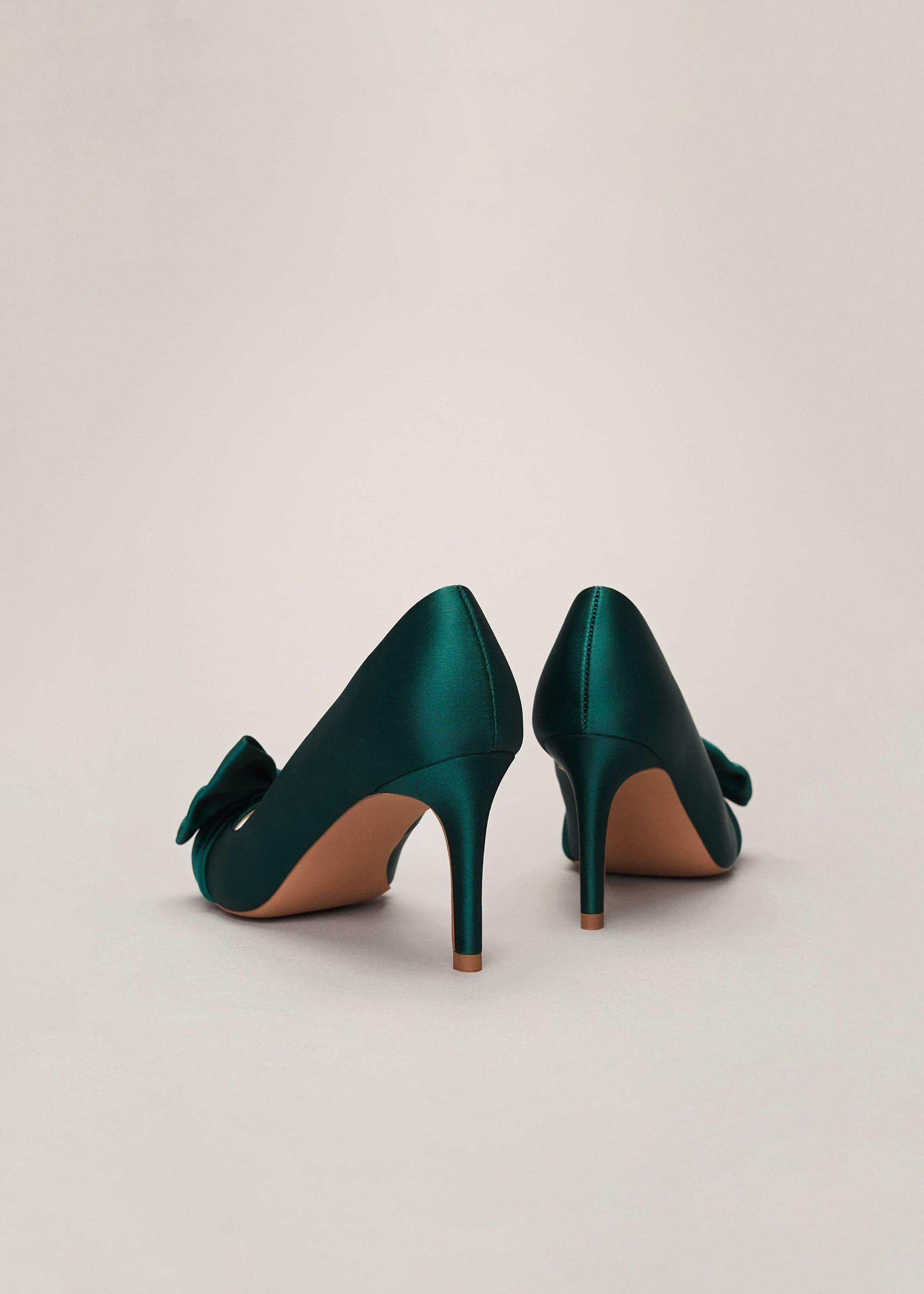 Meaghan Satin Bow Peep Toe