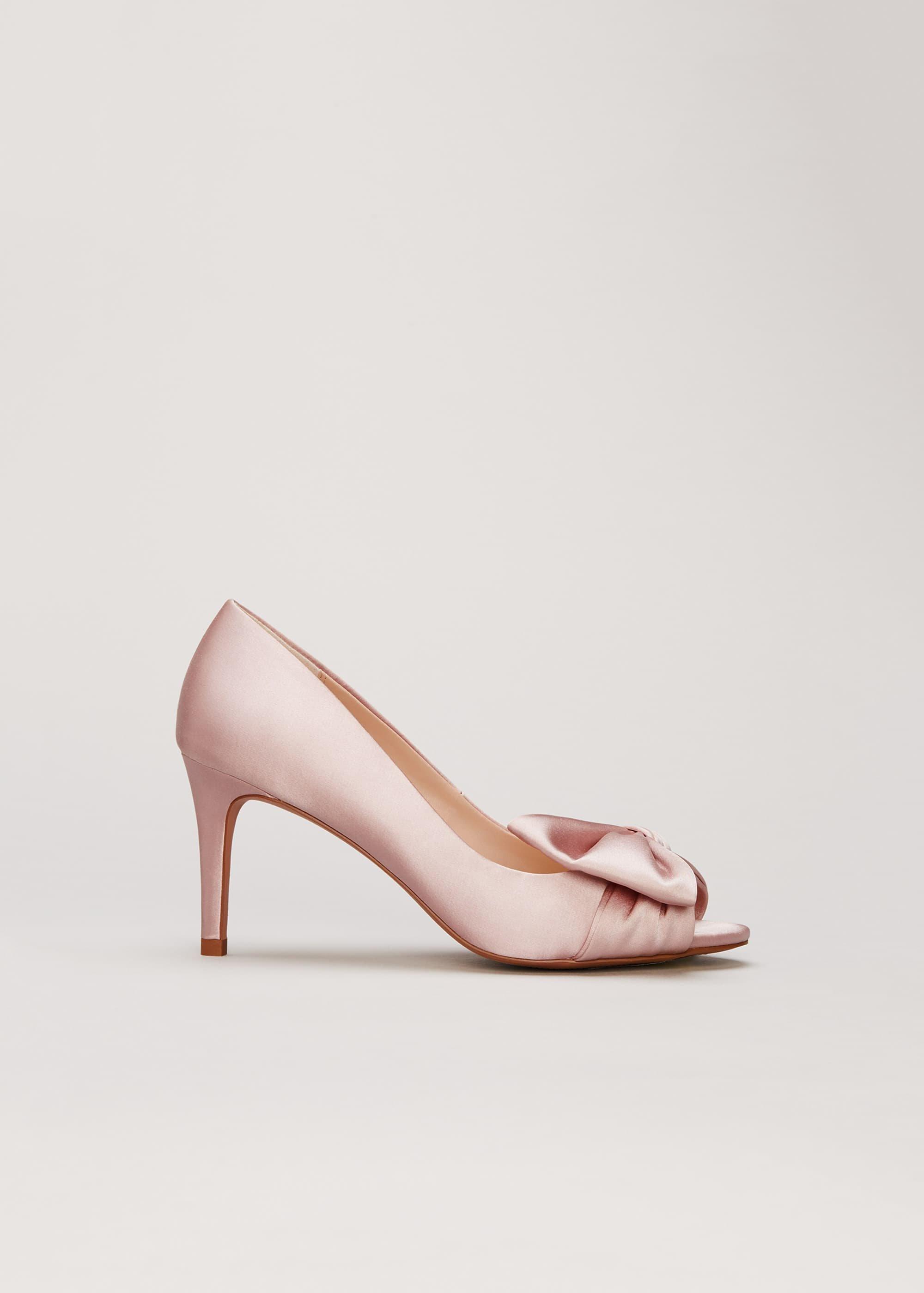 Meaghan Satin Bow Peep Toe
