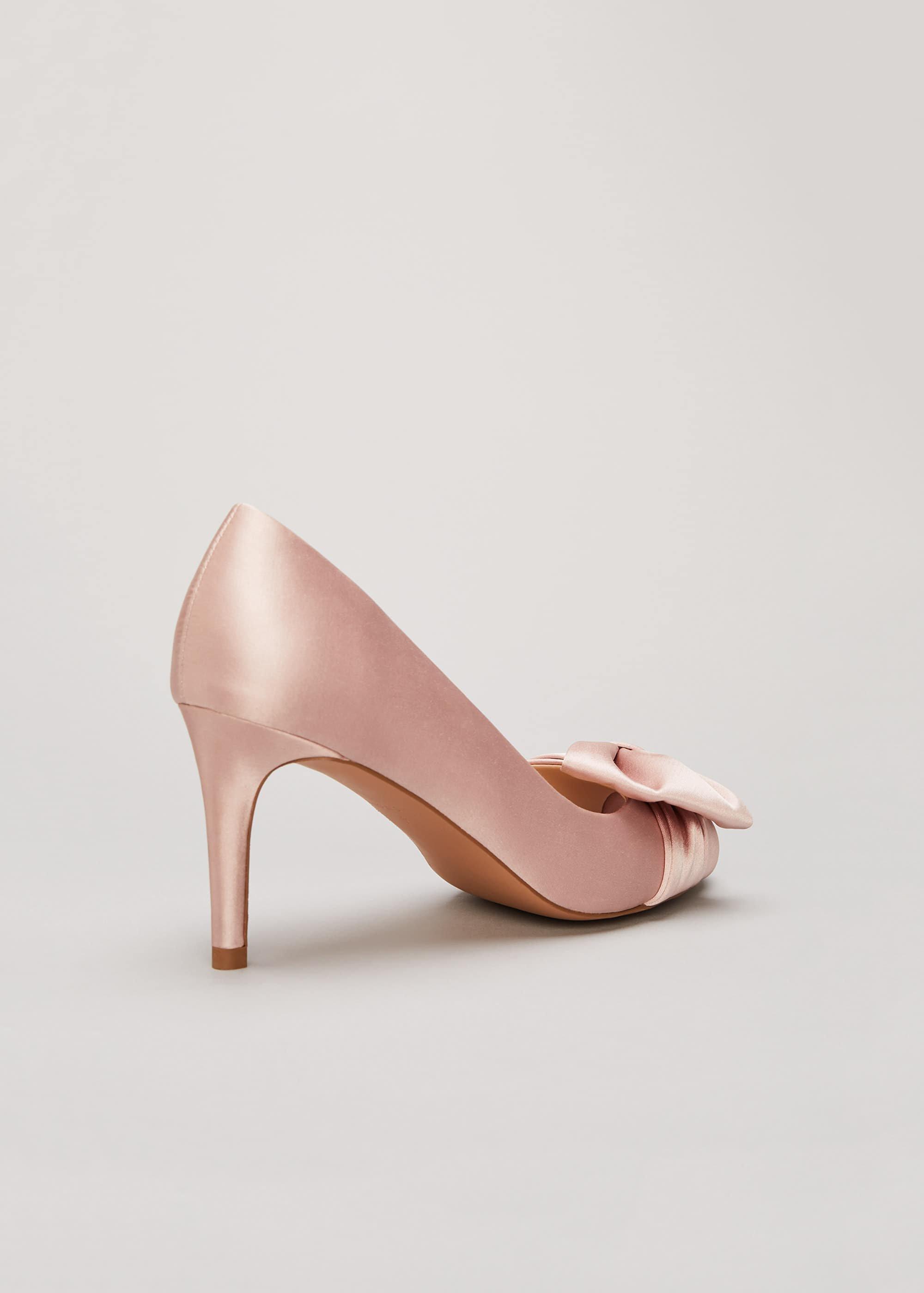 Meaghan Satin Bow Peep Toe