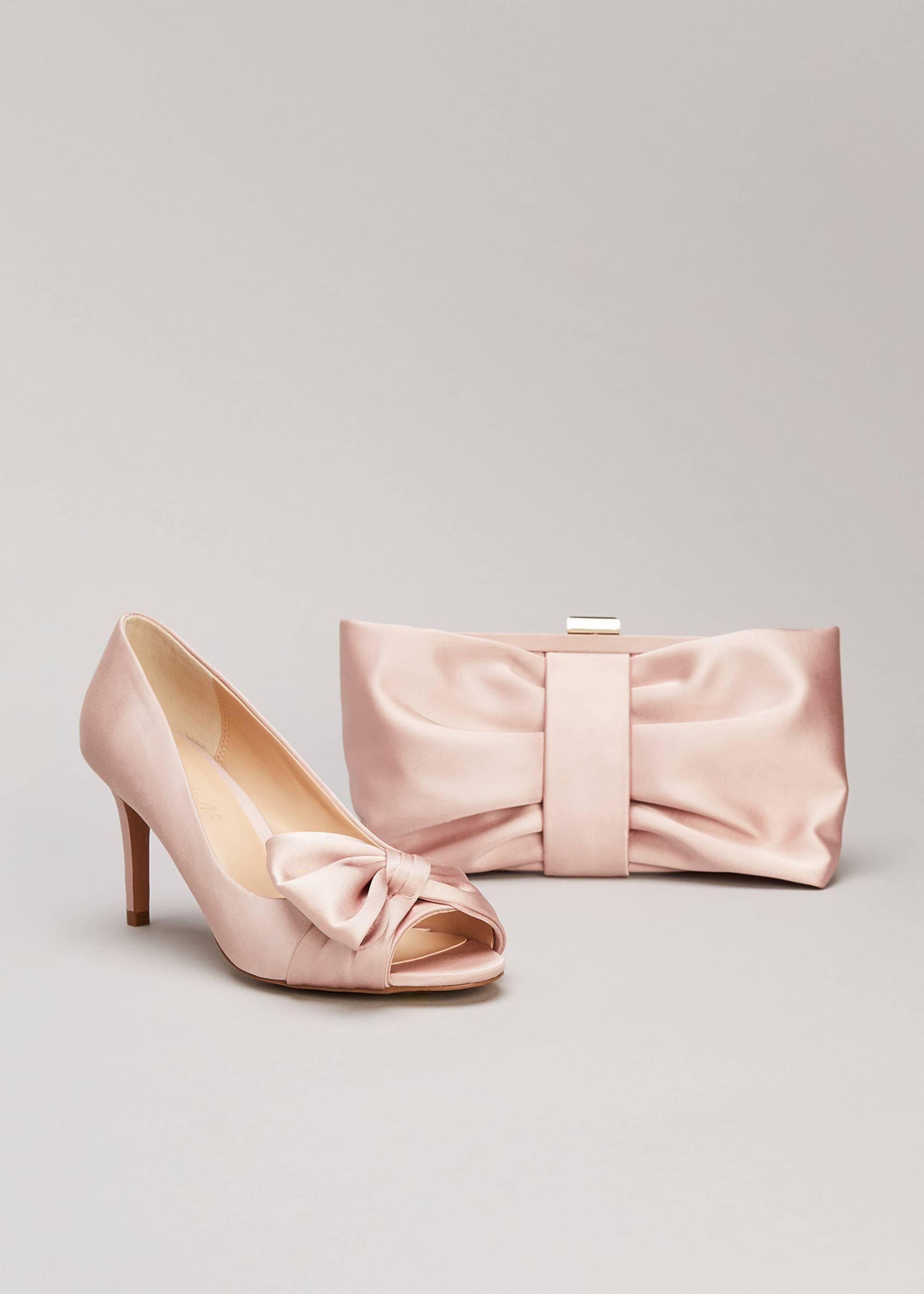 Meaghan Satin Bow Peep Toe