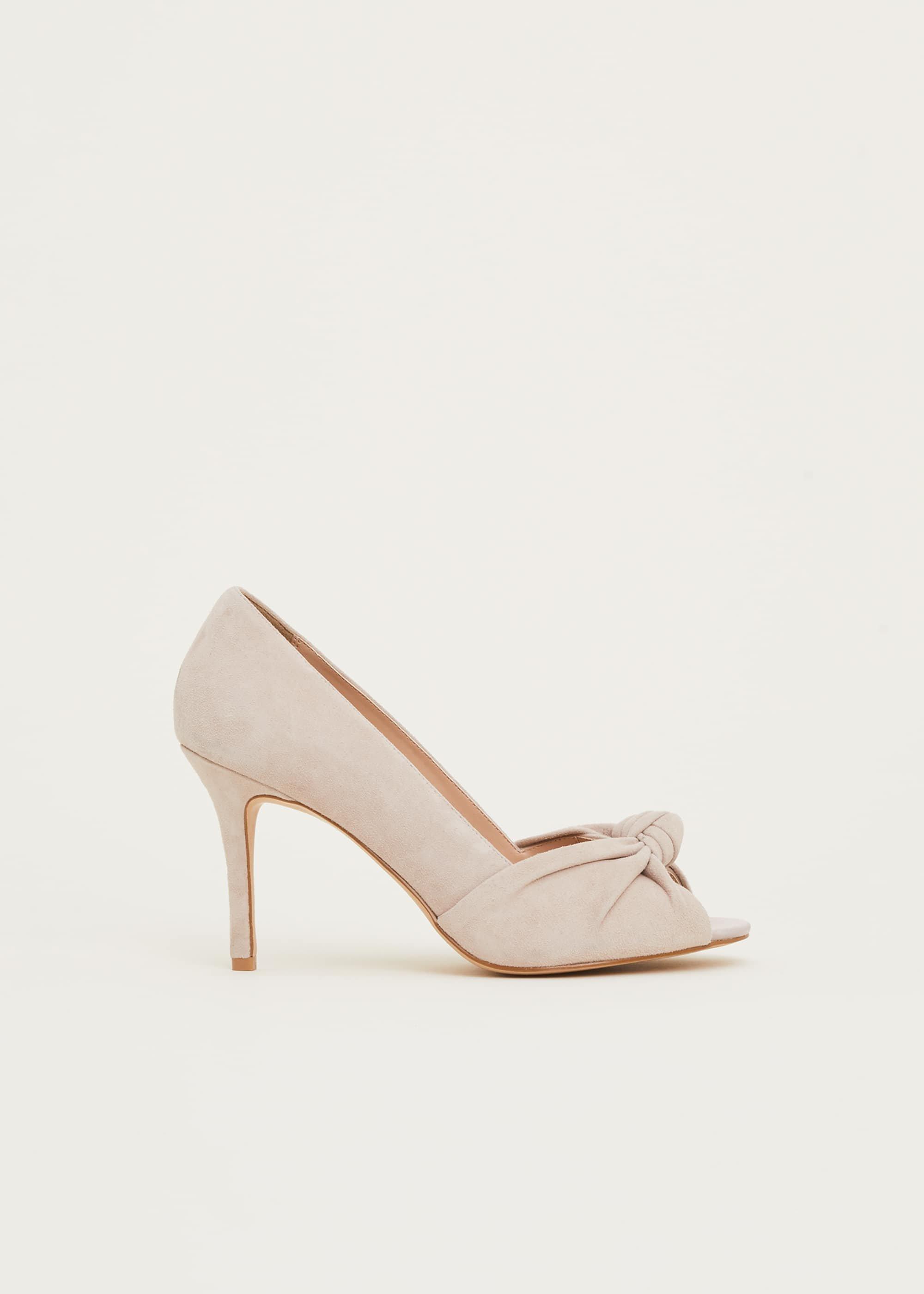 Sonja Suede Peep Toe Shoe