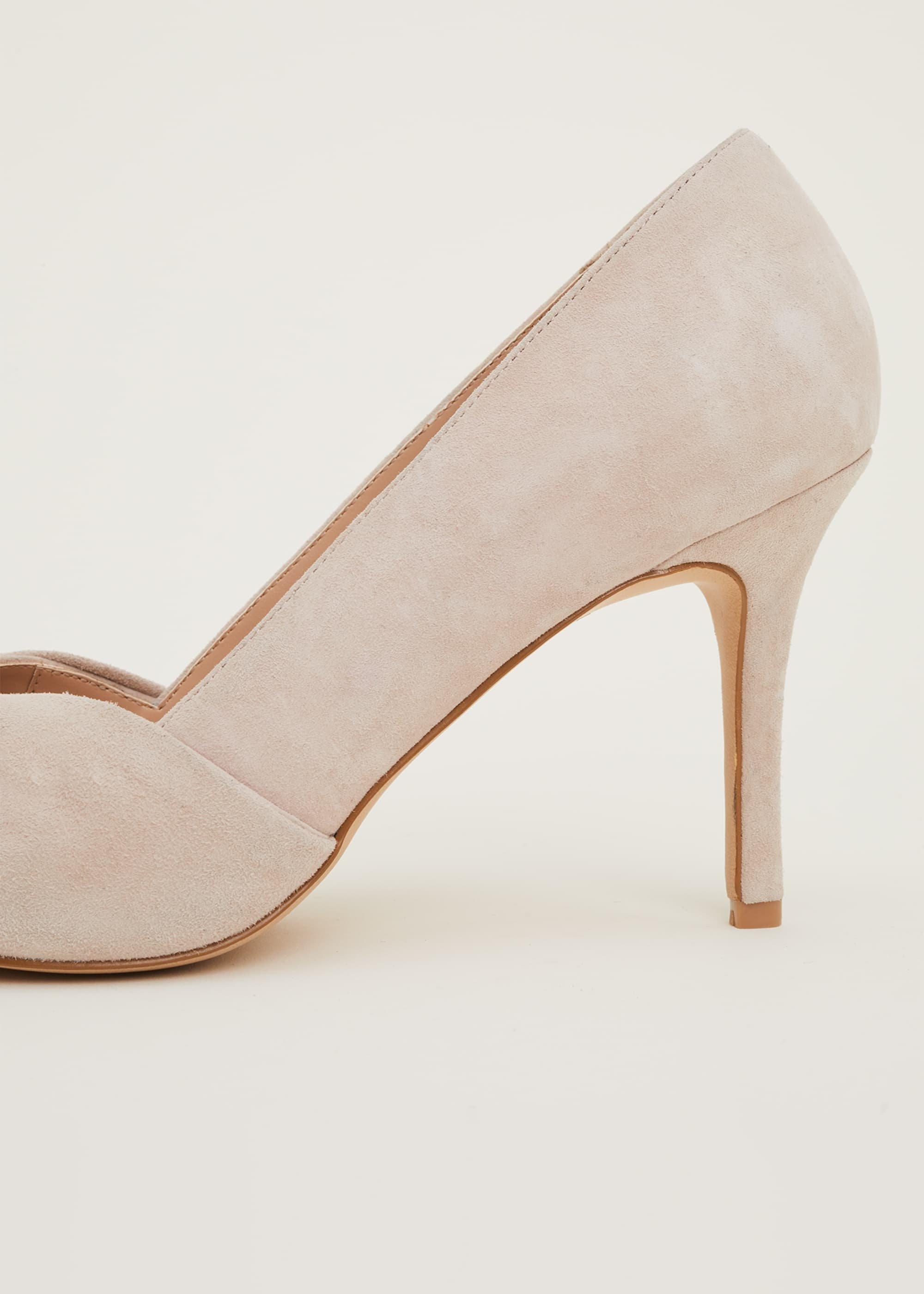Sonja Suede Peep Toe Shoe
