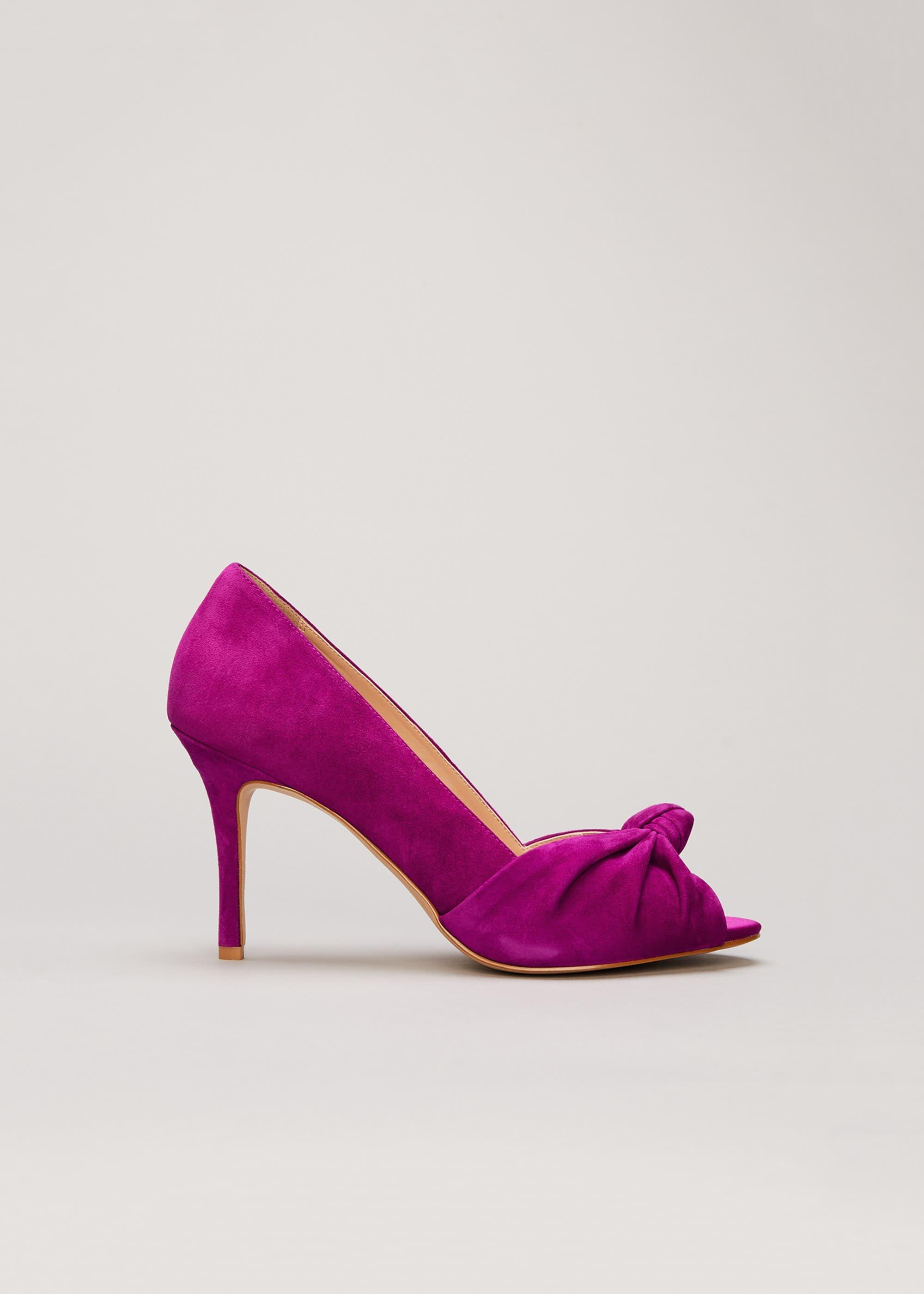 Sonja Suede Peep Toe Shoe