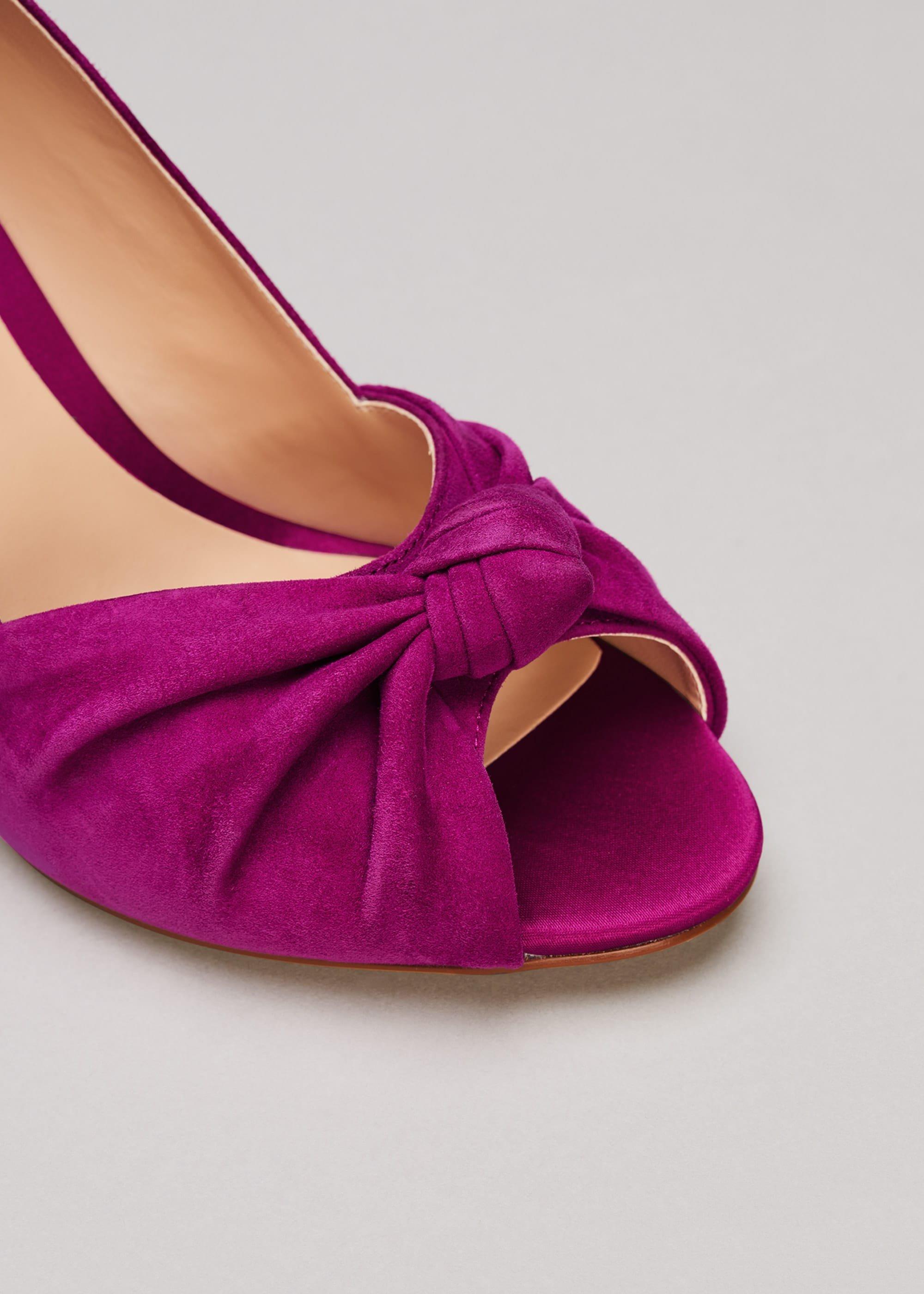 Sonja Suede Peep Toe Shoe
