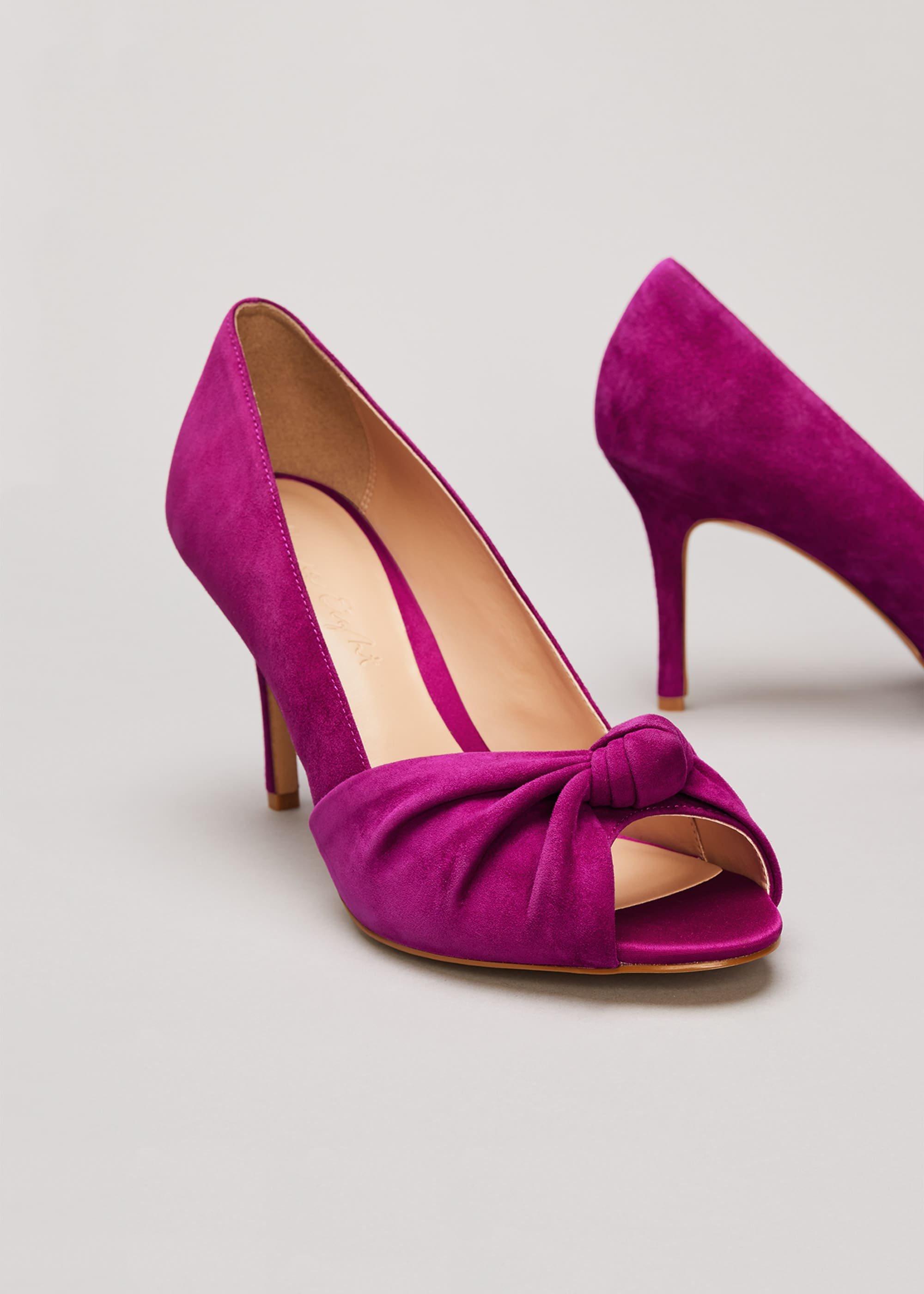 Sonja Suede Peep Toe Shoe