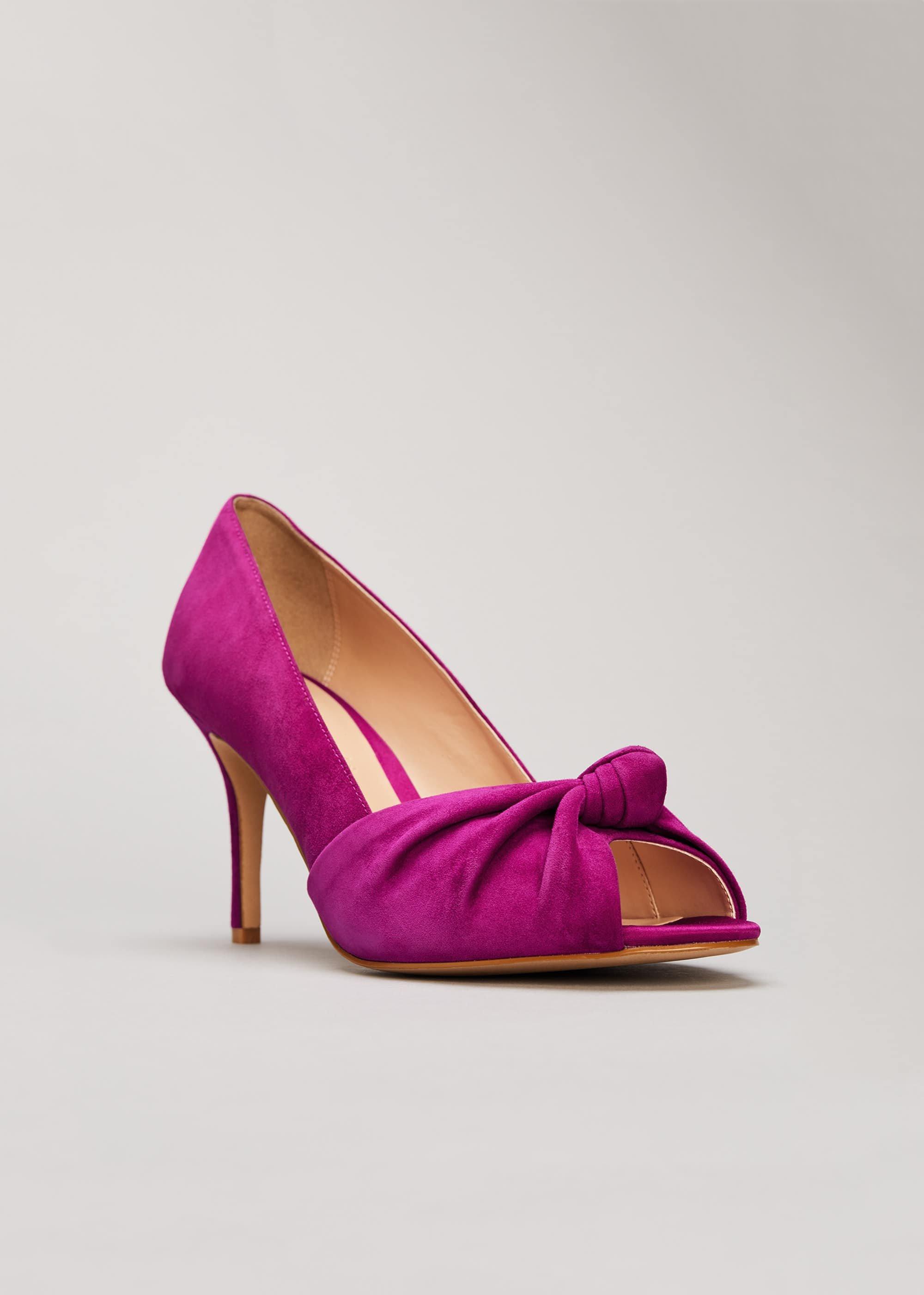 Sonja Suede Peep Toe Shoe