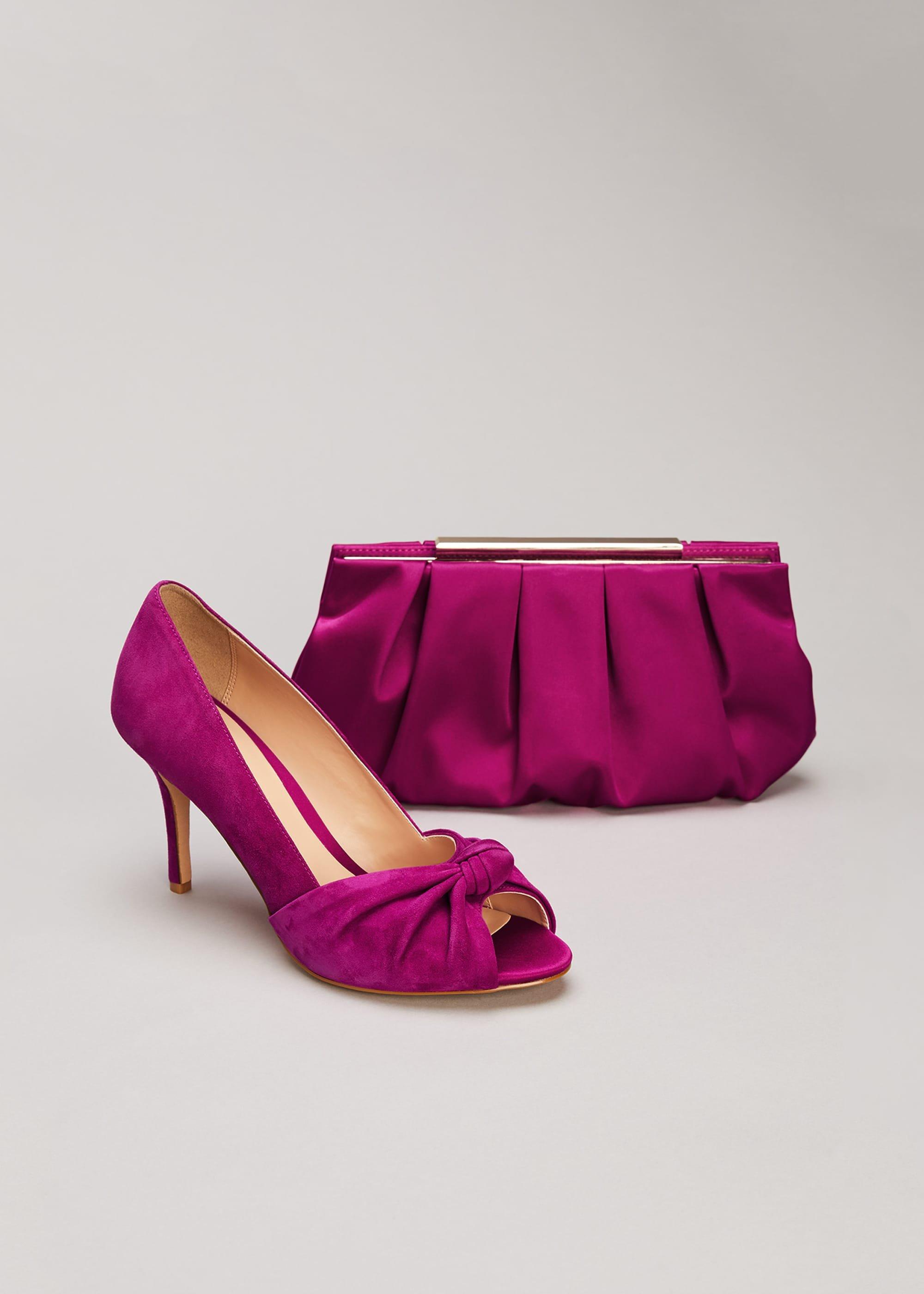 Sonja Suede Peep Toe Shoe