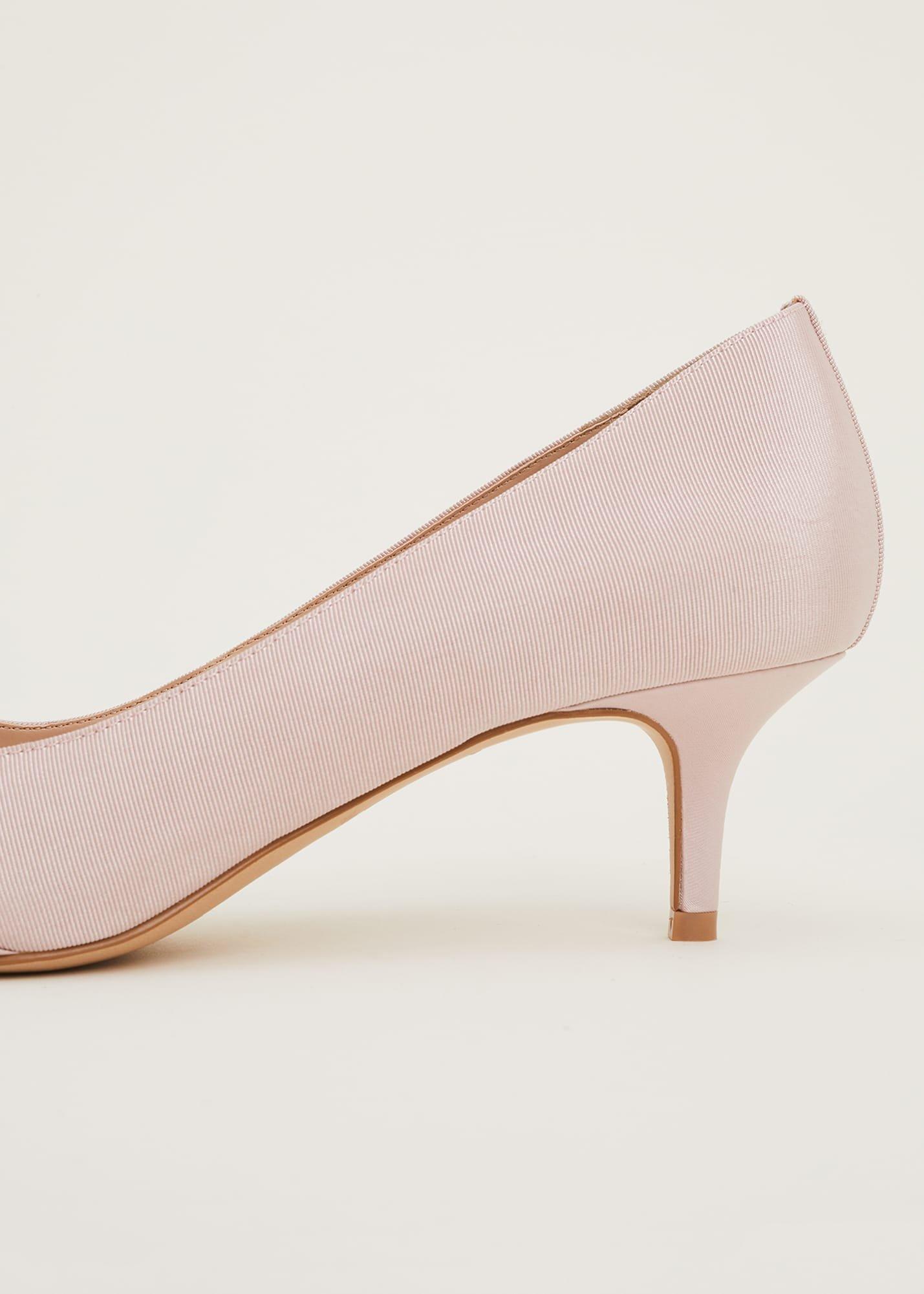 Dasha Grosgrain Jewelled Kitten Heel