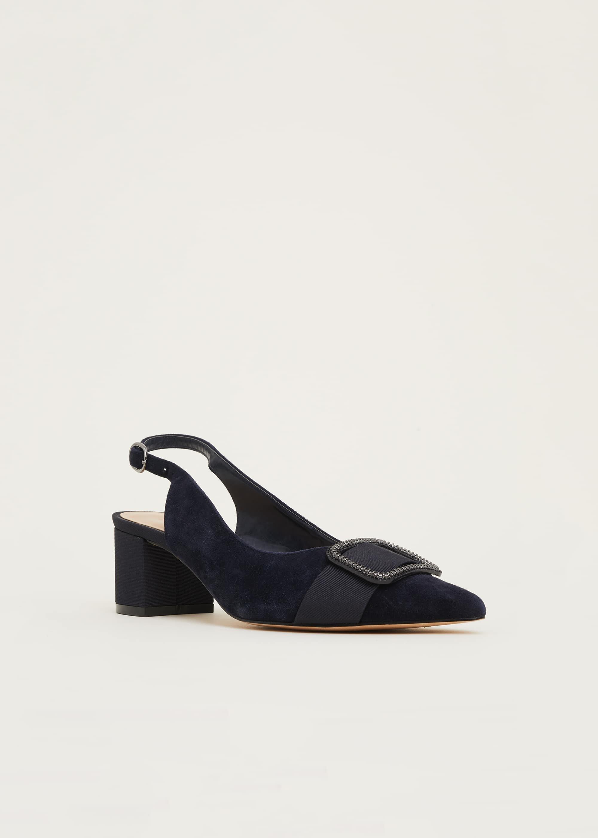 Gilly Block Heel Court Shoe