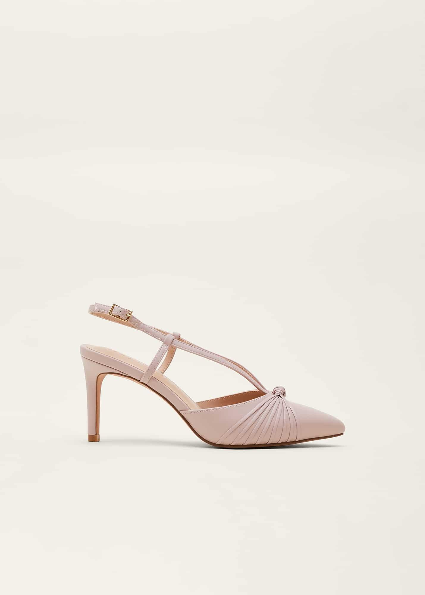 Knot Detail Slingback Heels