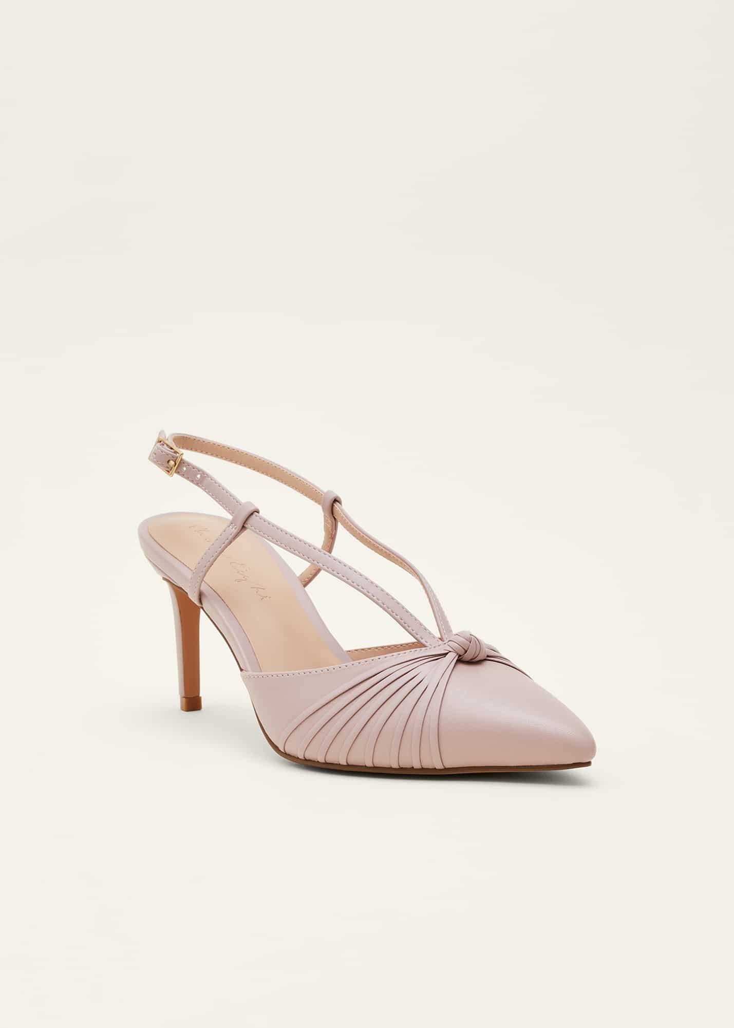 Knot Detail Slingback Heels