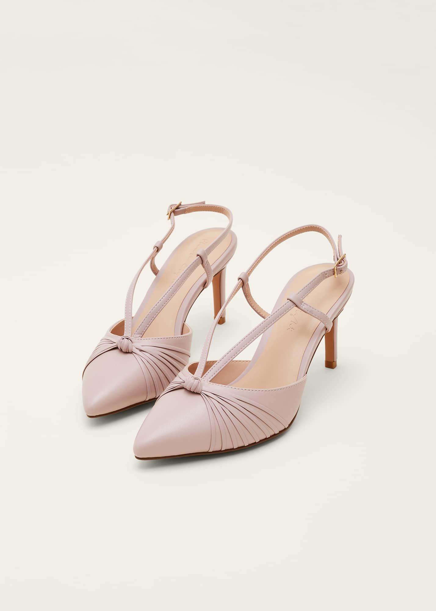 Knot Detail Slingback Heels