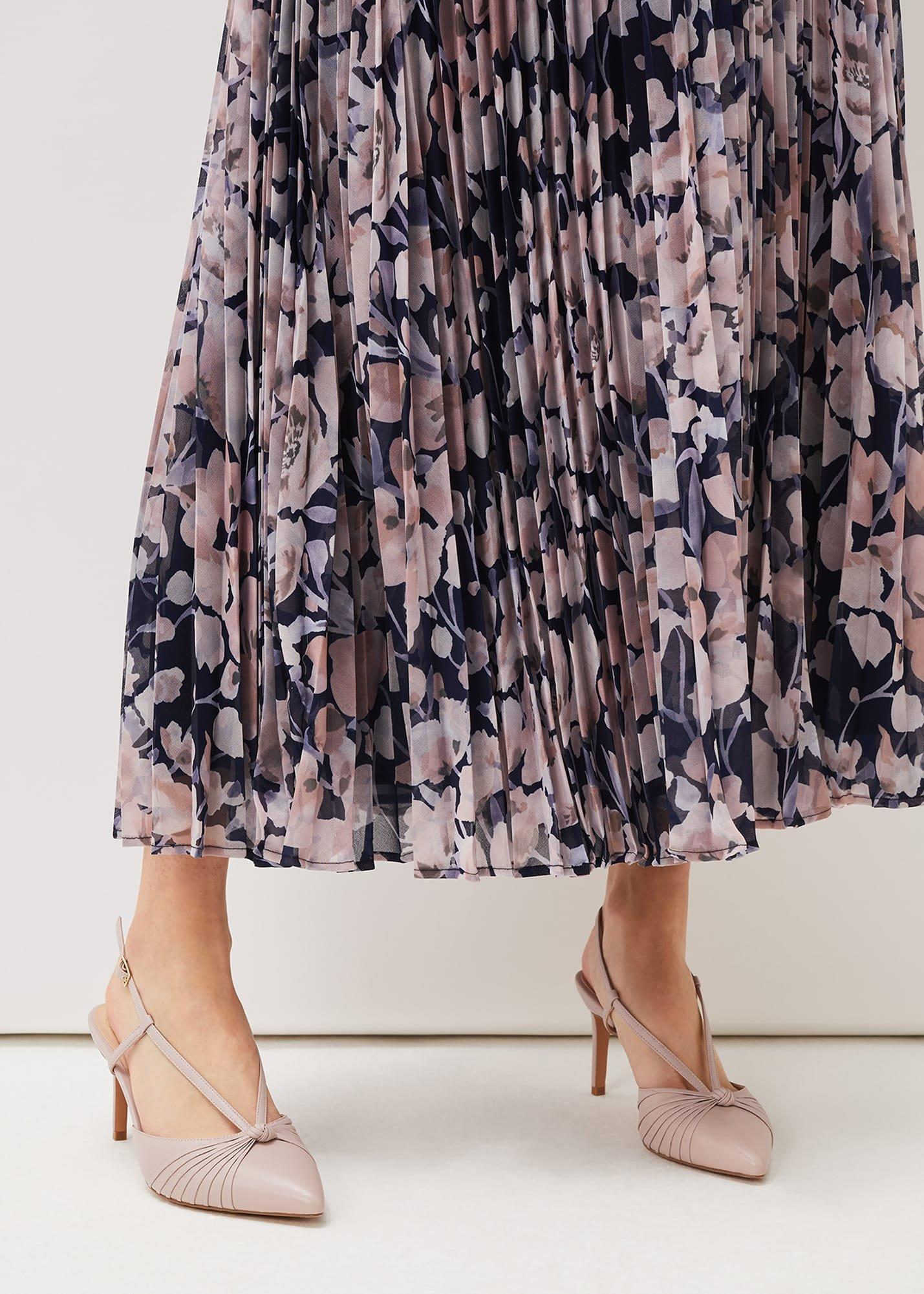 Knot Detail Slingback Heels