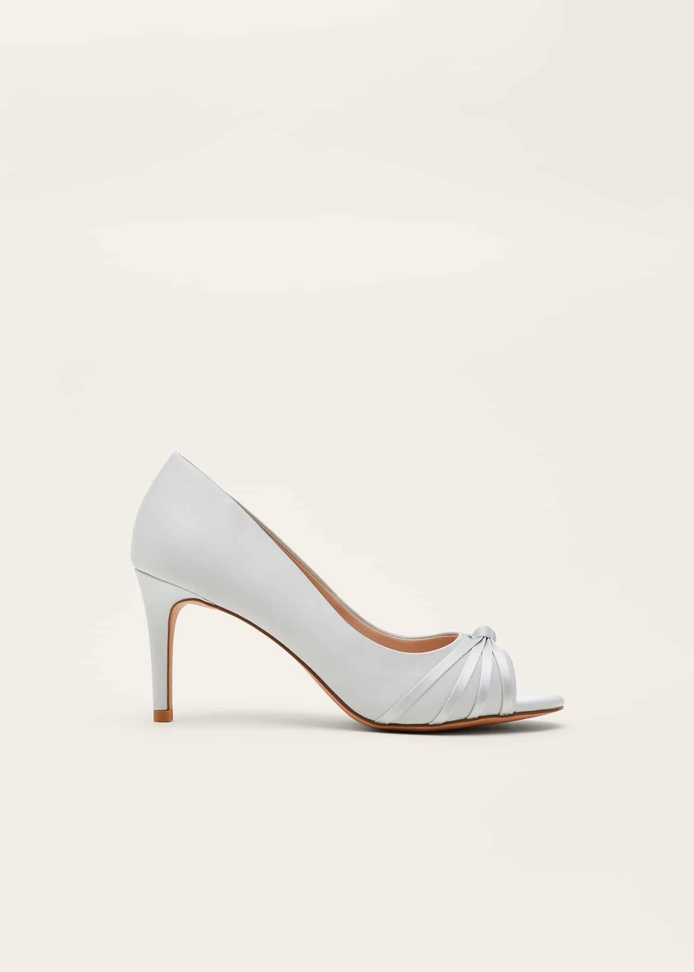 Knot Detail Peep Toe Heels