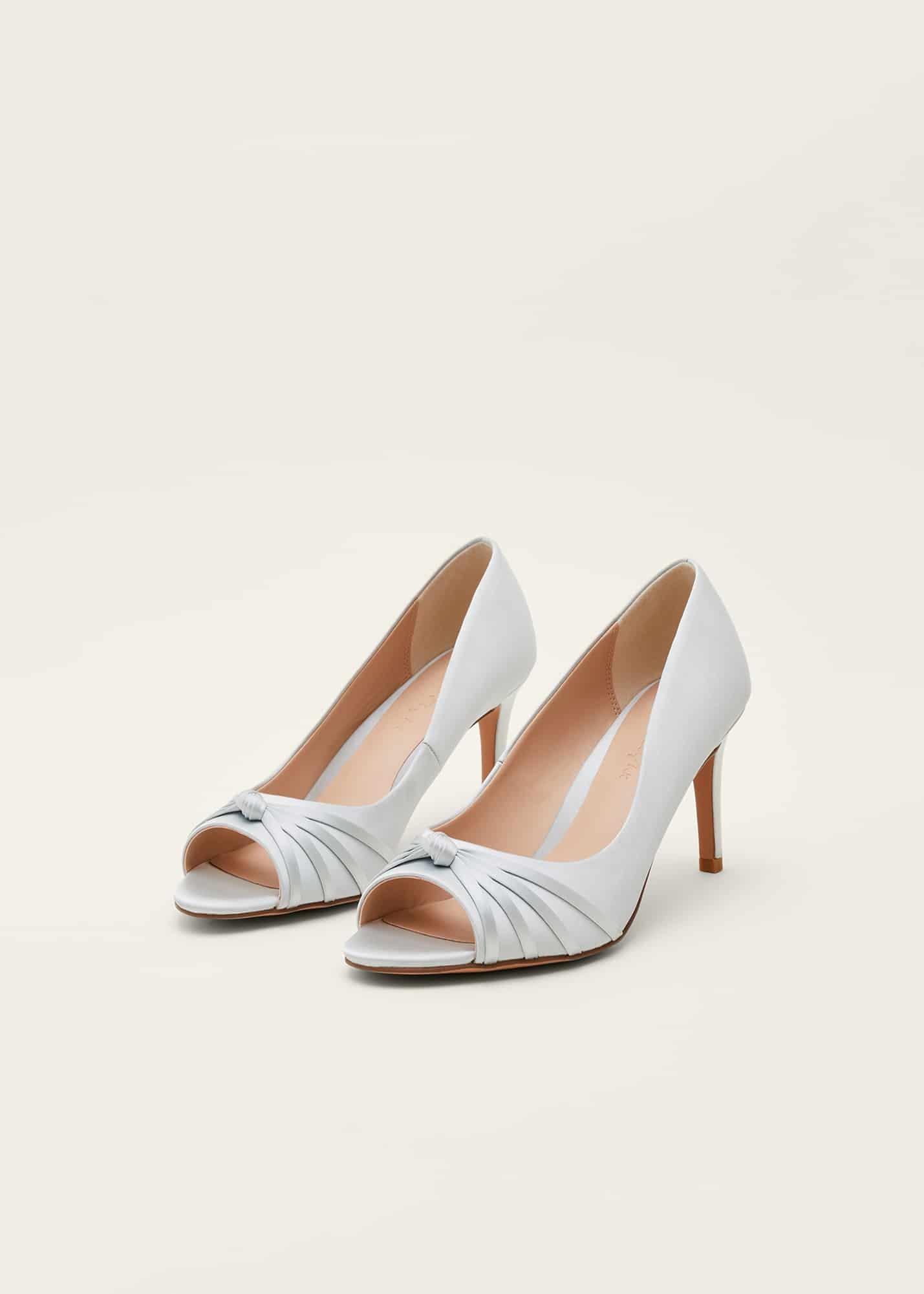 Knot Detail Peep Toe Heels