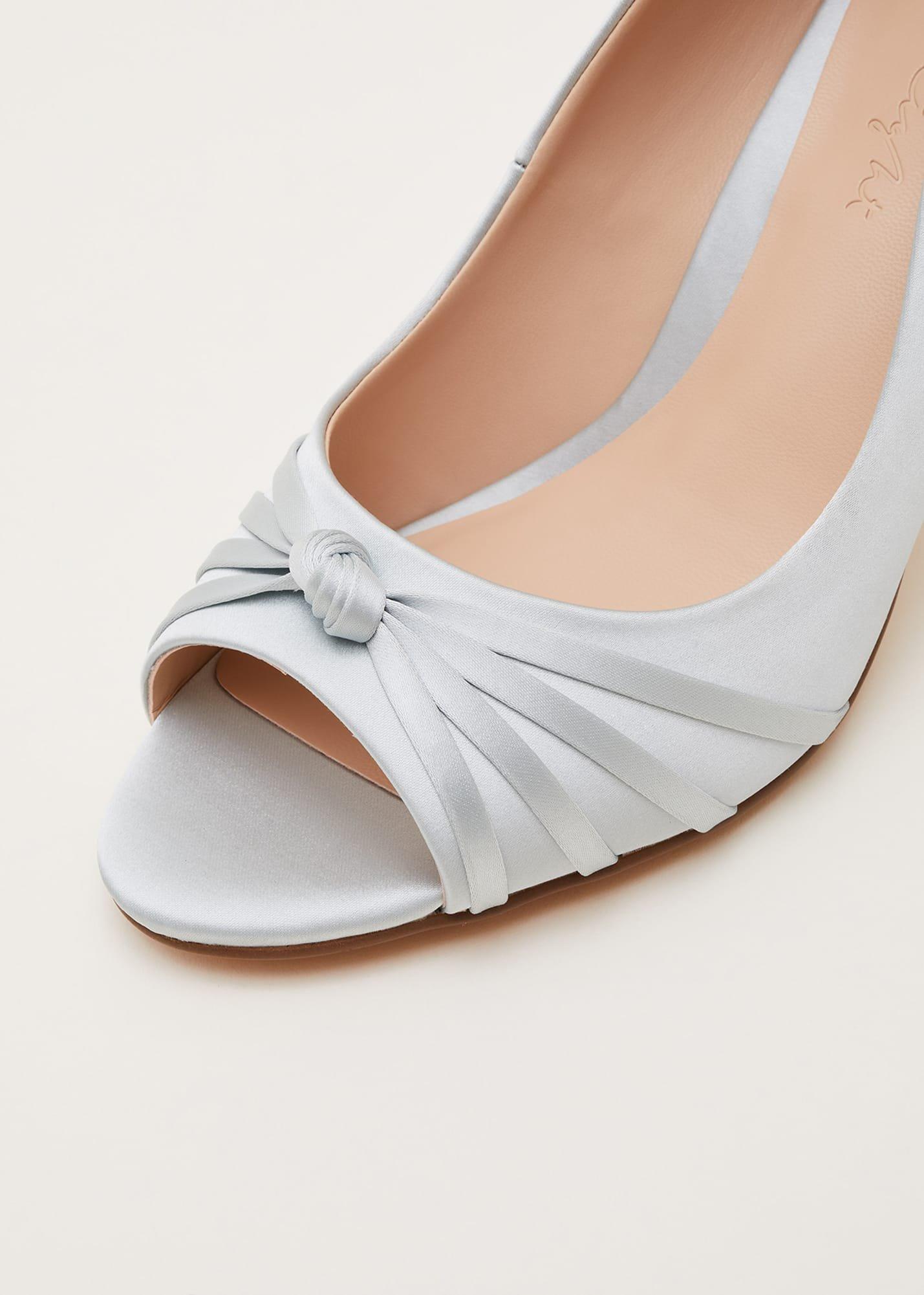 Knot Detail Peep Toe Heels