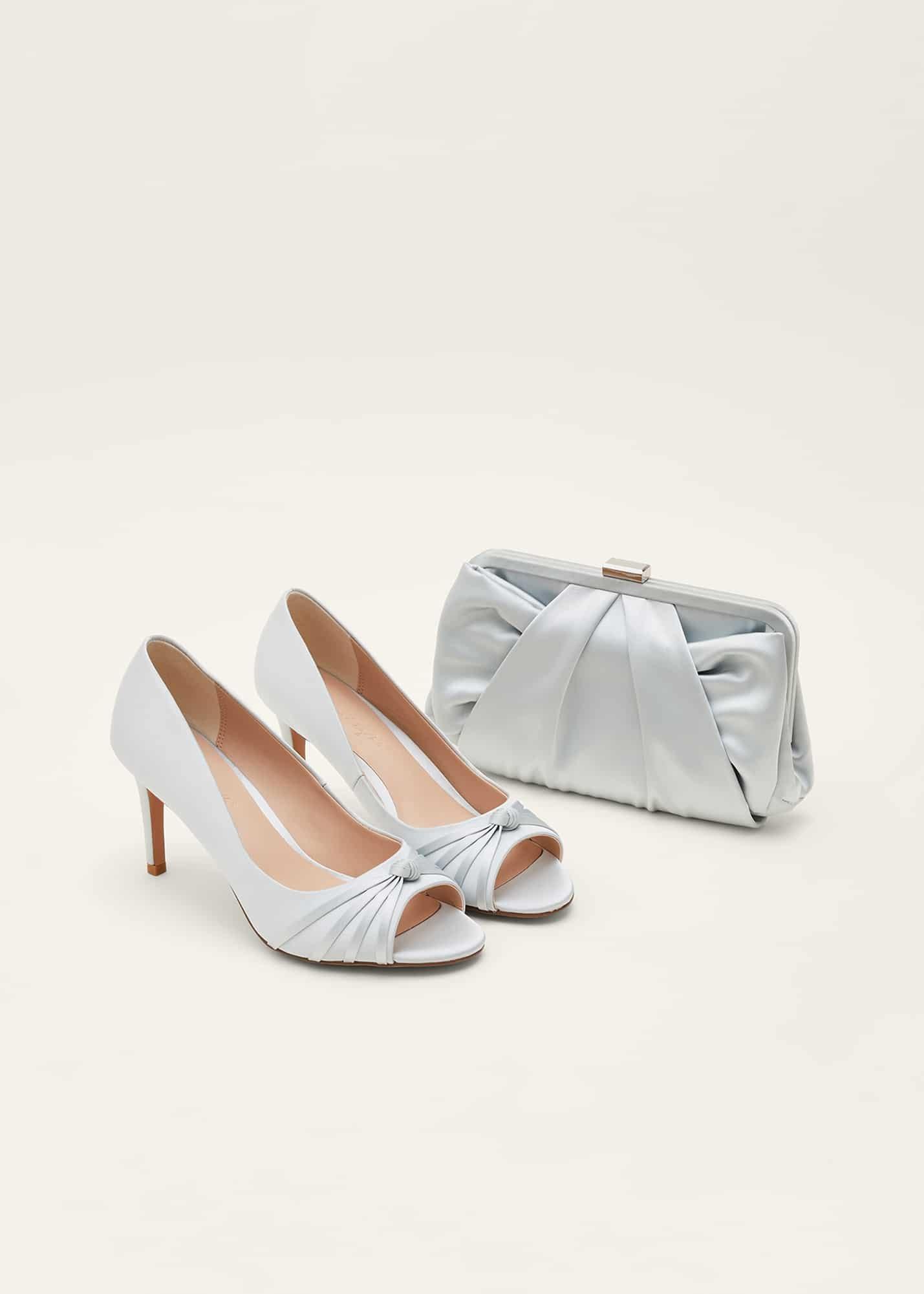 Knot Detail Peep Toe Heels