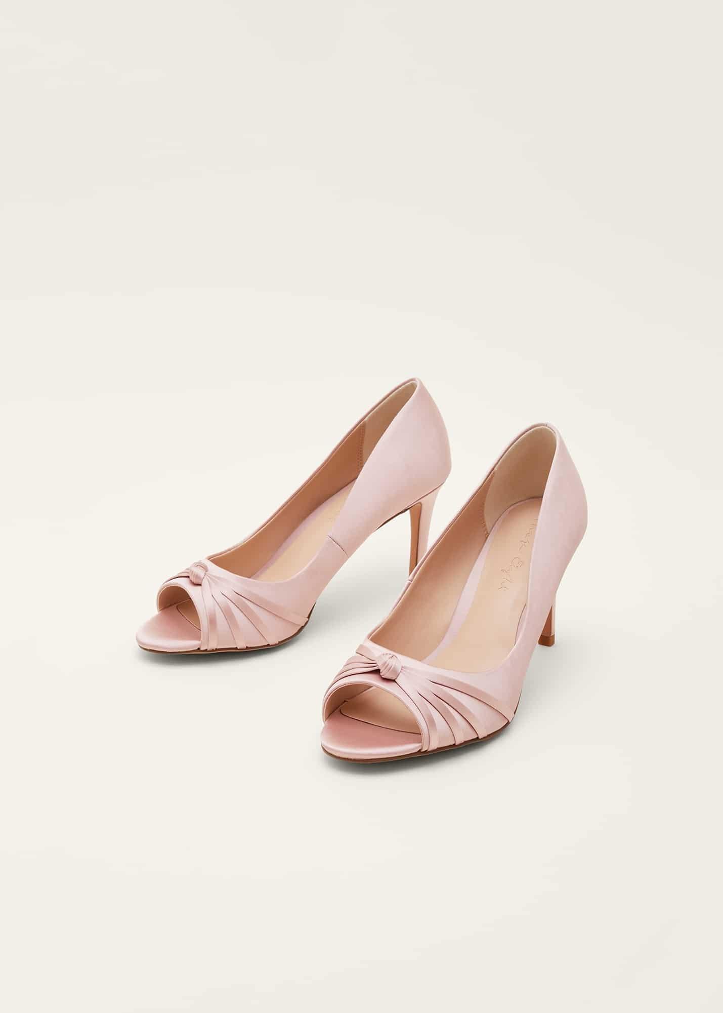 Knot Detail Peep Toe Heels