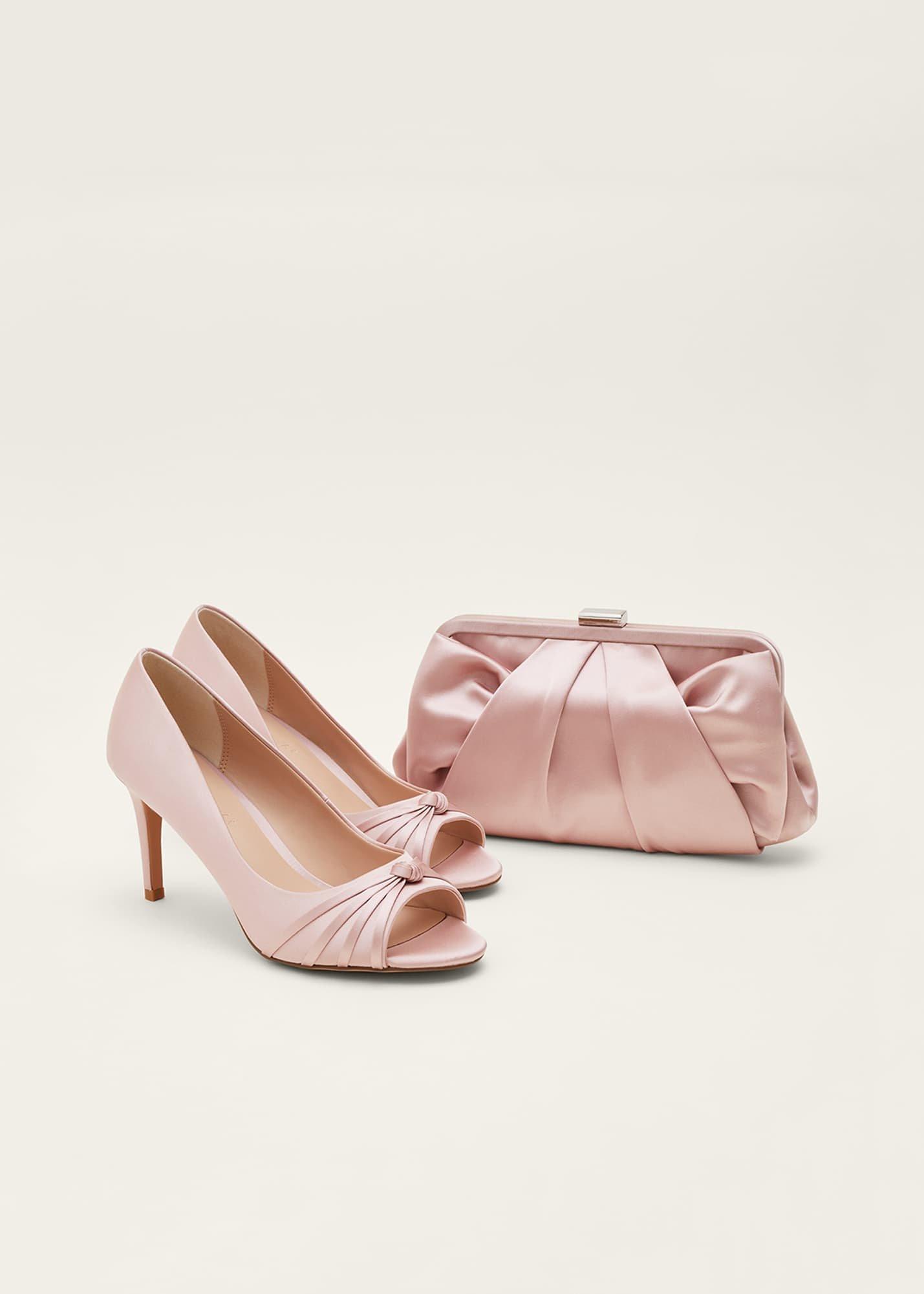 Knot Detail Peep Toe Heels