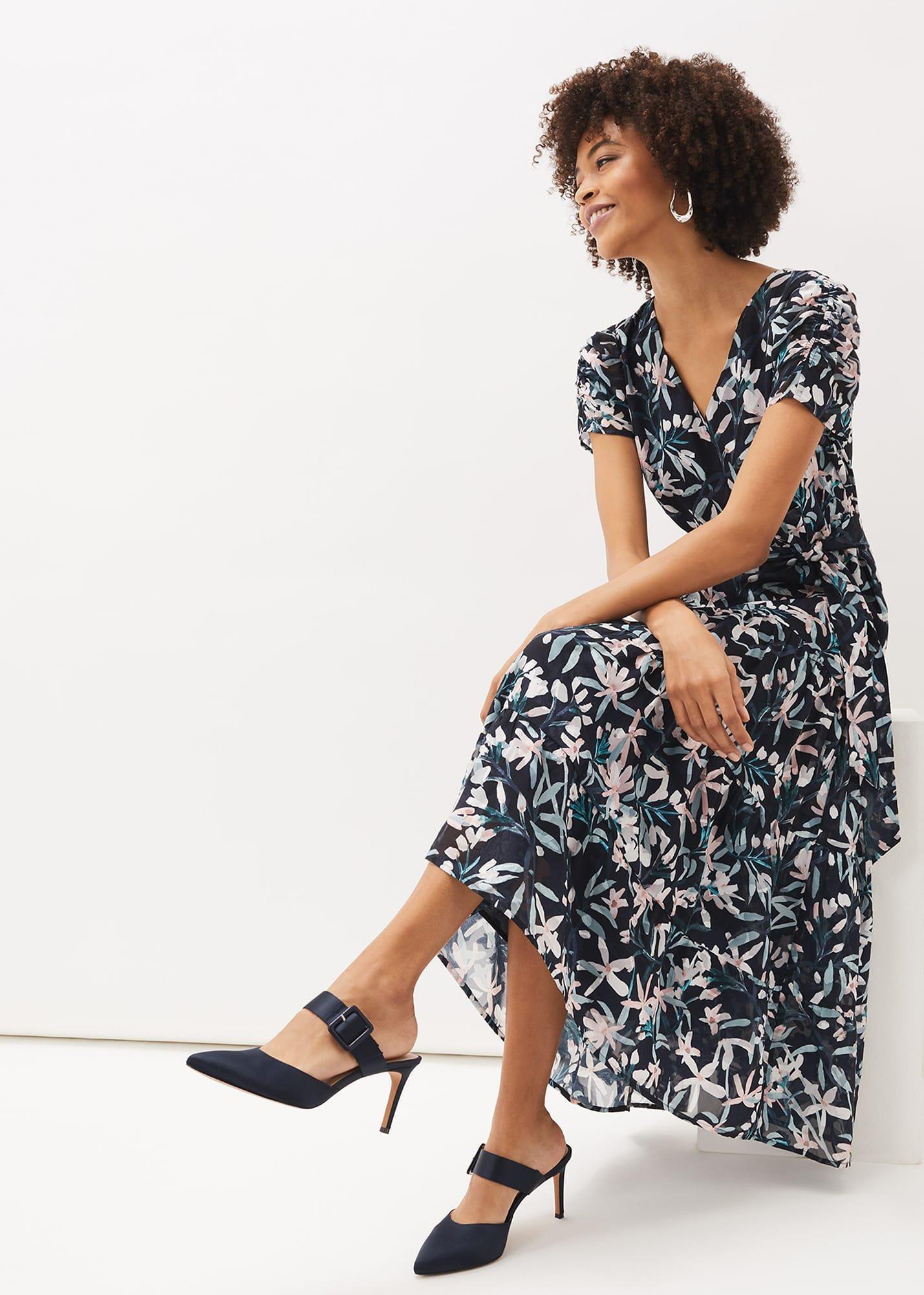 Textured Buckle Satin Heel