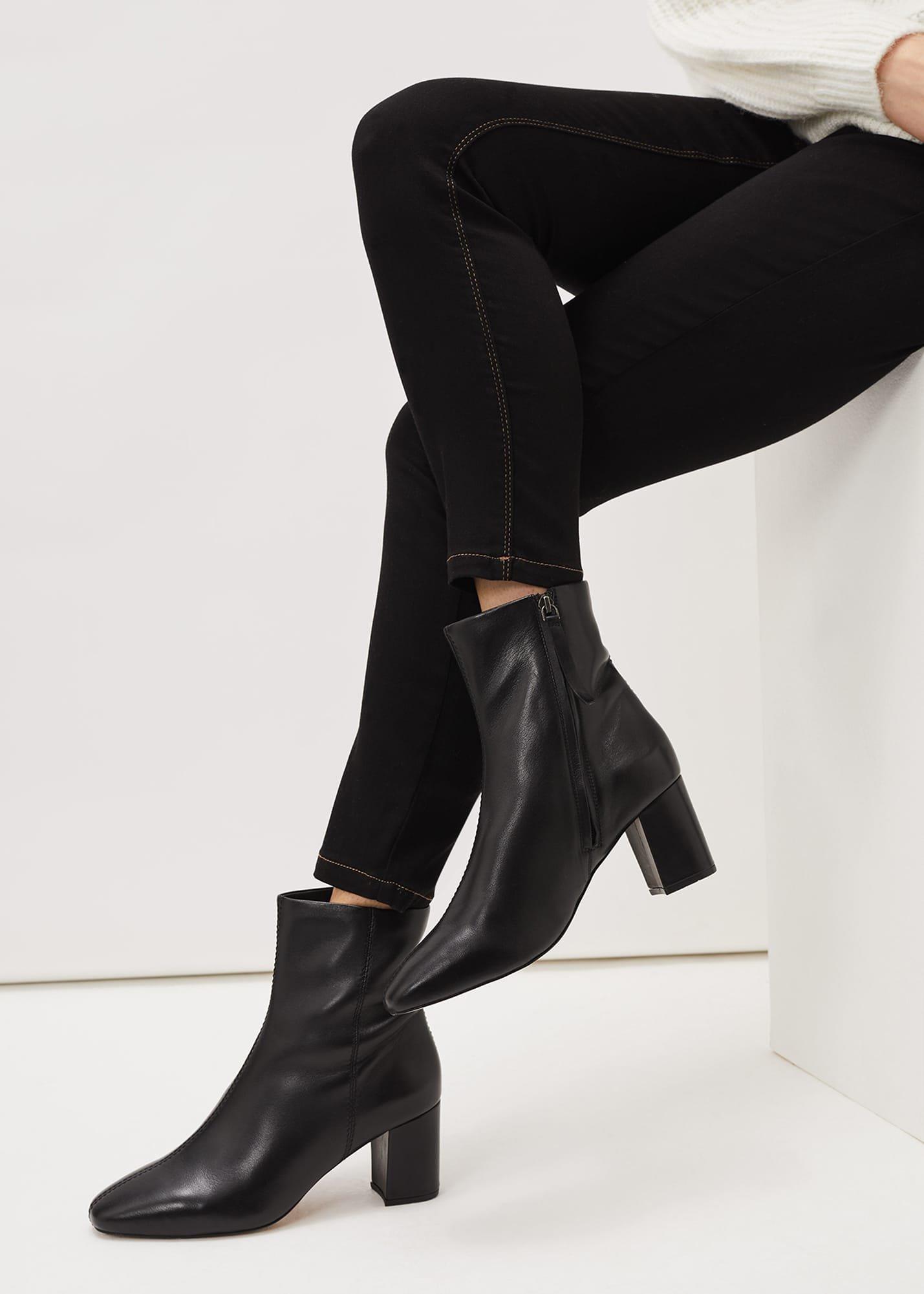 Stitched Leather Boot