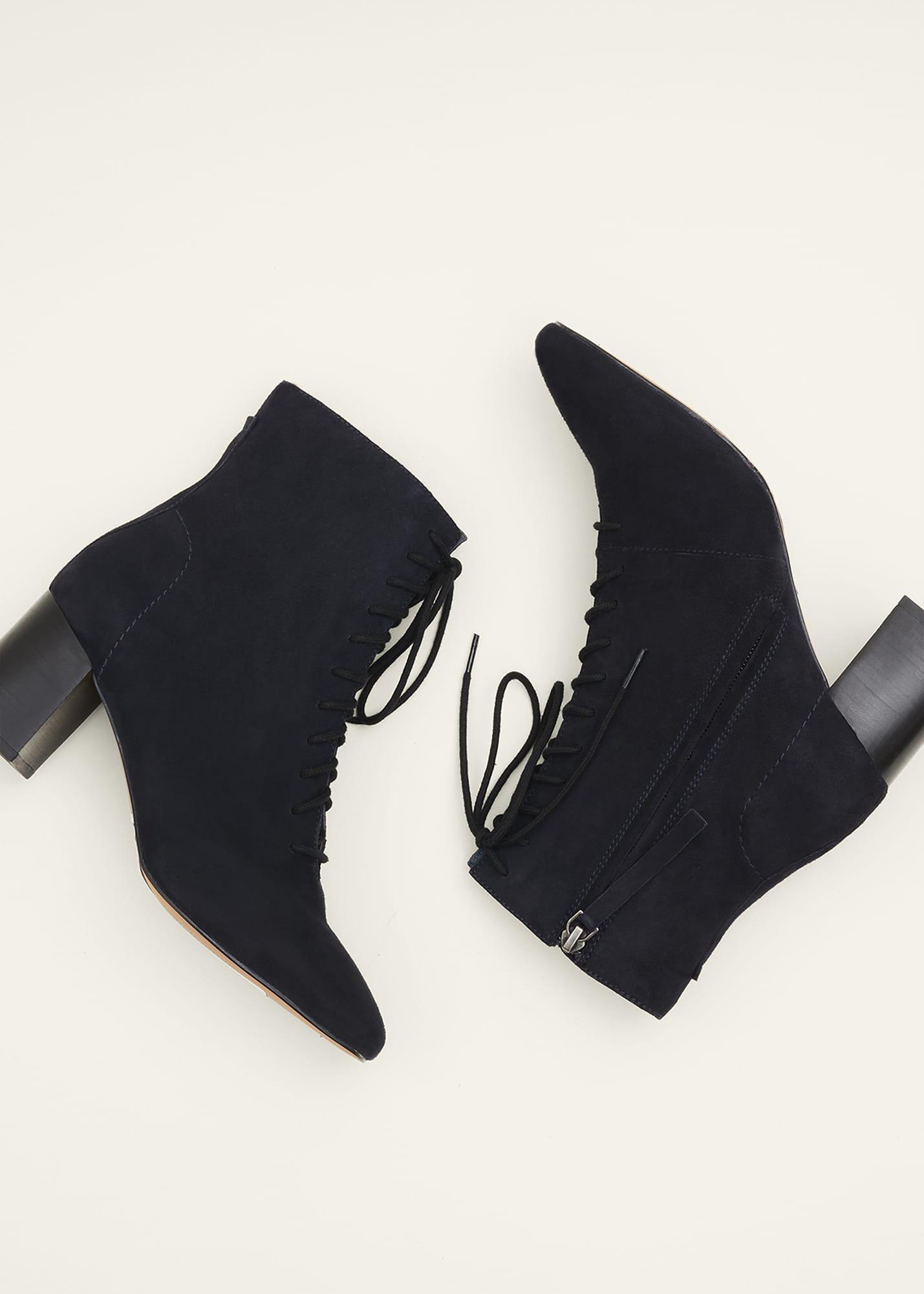 Suede Lace Up Boots