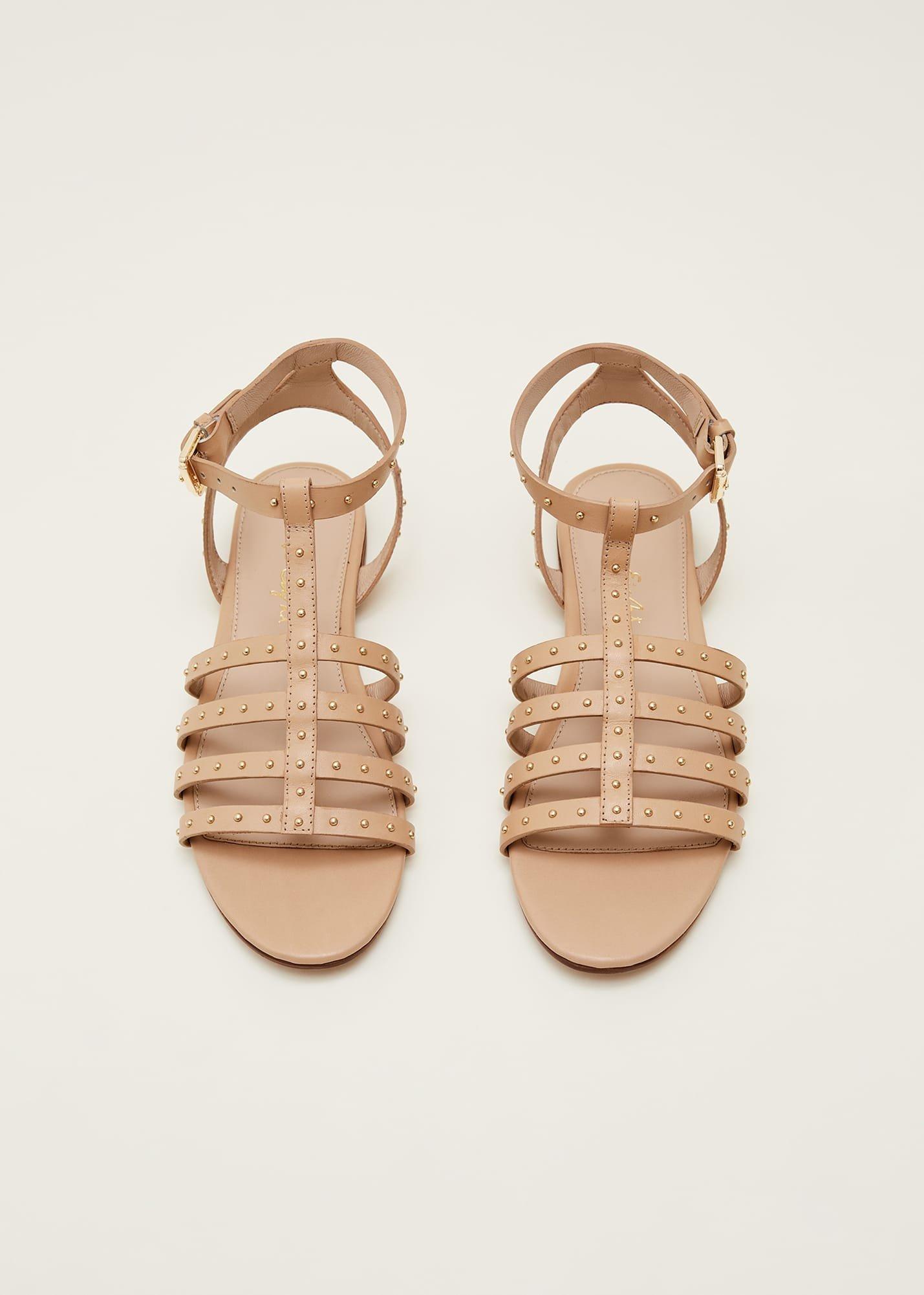 Gladiator Leather Flat Sandals