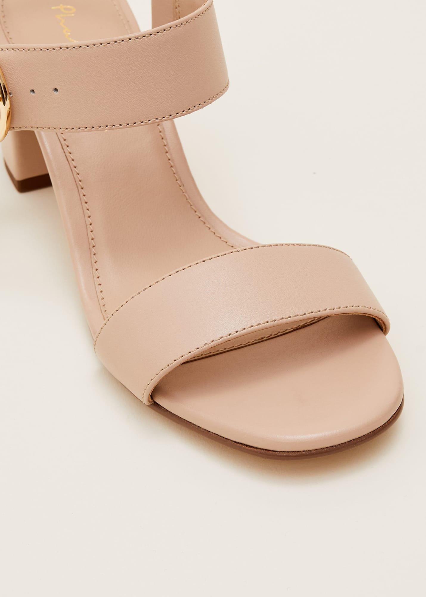 Leather Buckle Sandals