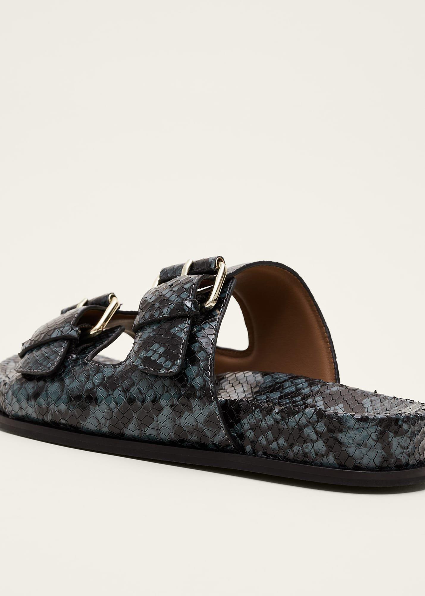 Animal Double Buckle Sandal
