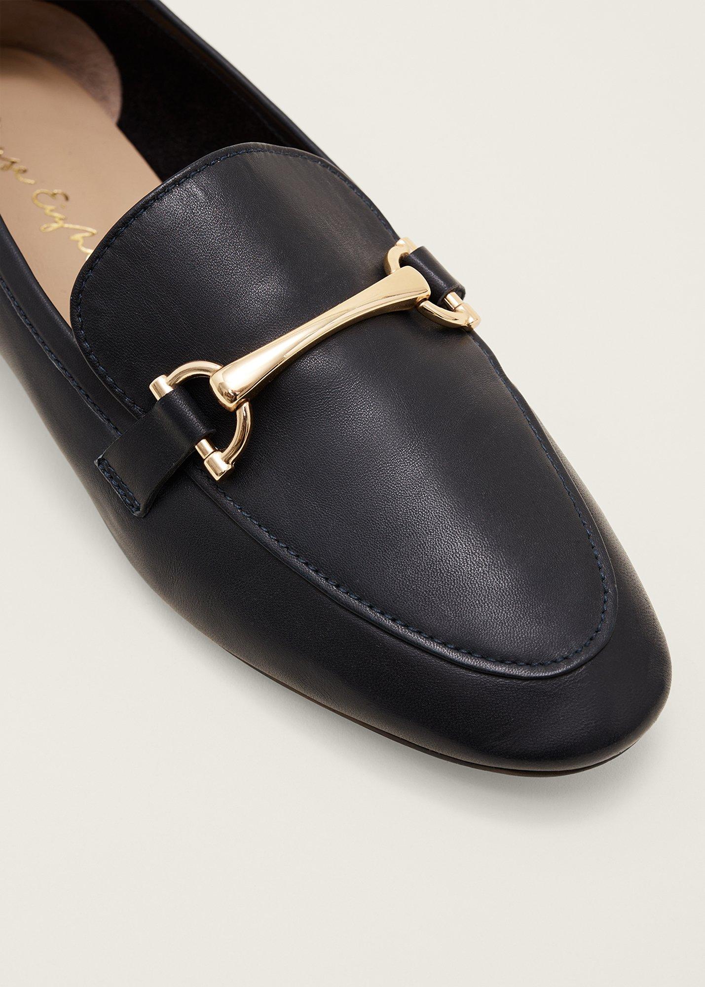 T-Bar Leather Loafers
