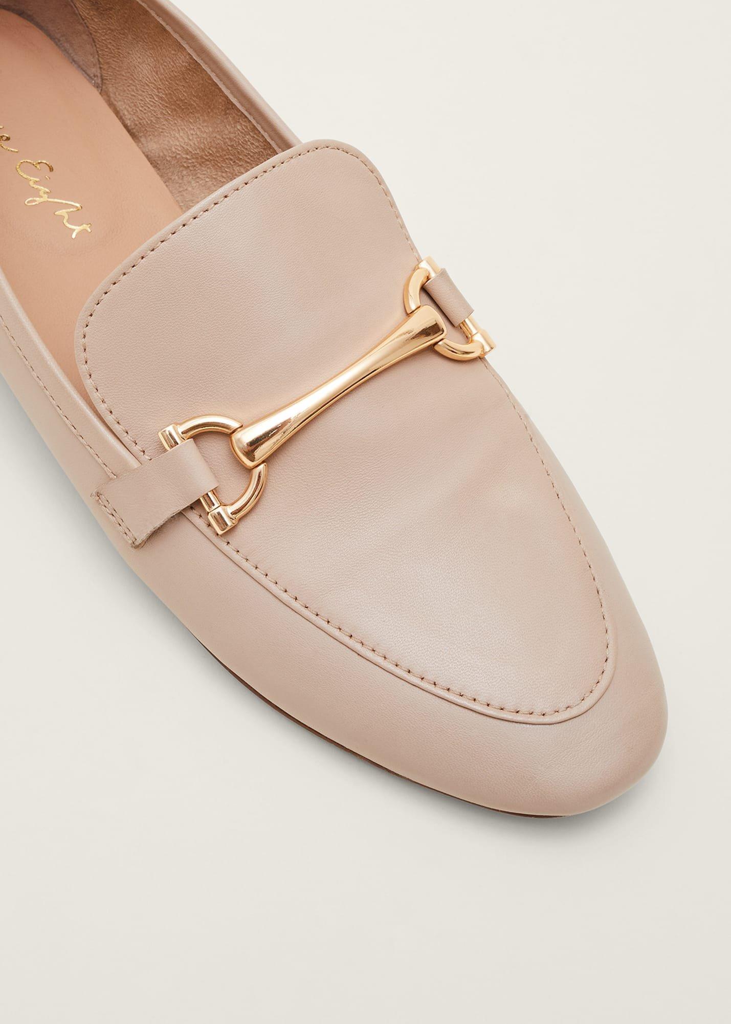 T-Bar Leather Loafers