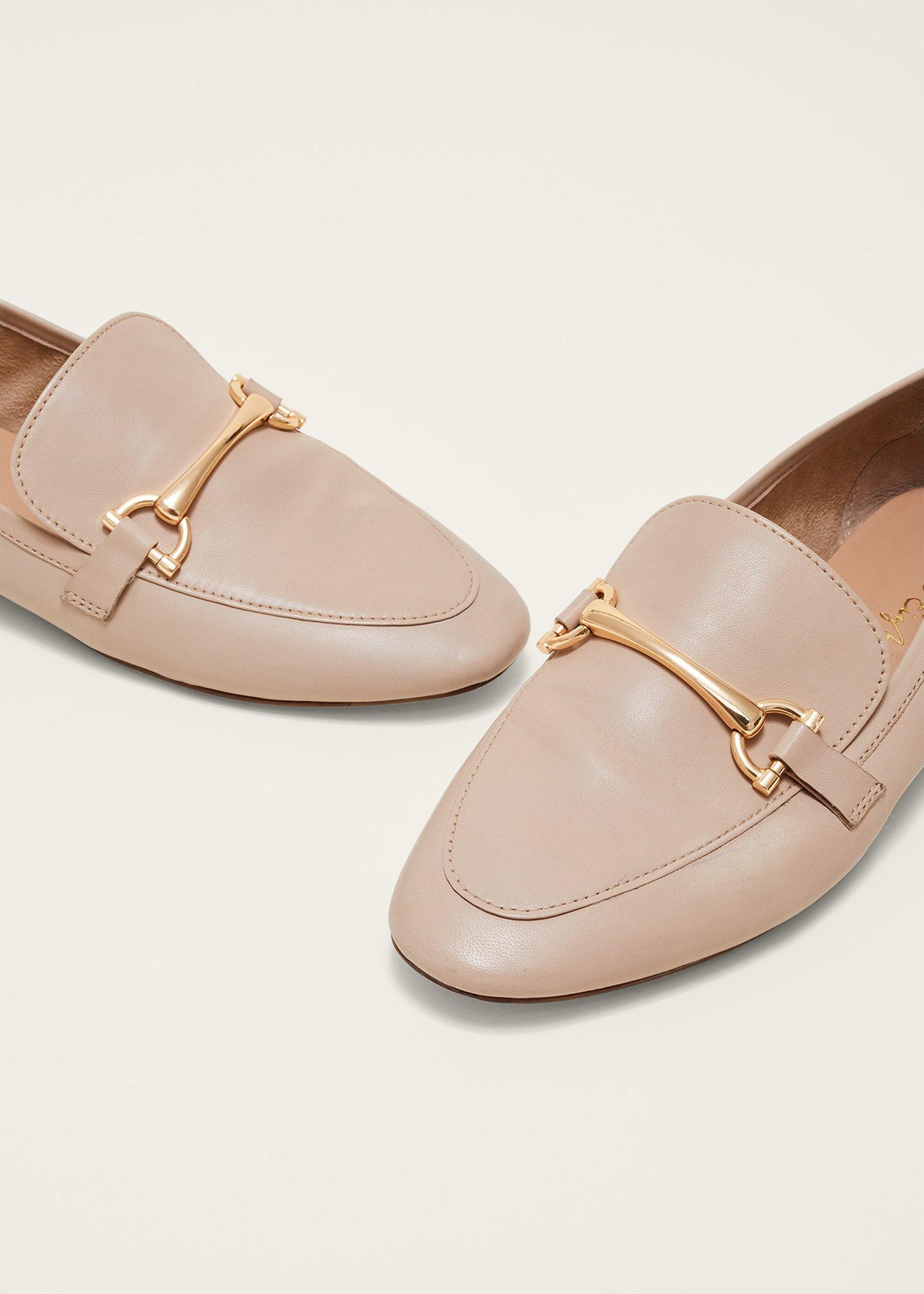 T-Bar Leather Loafers