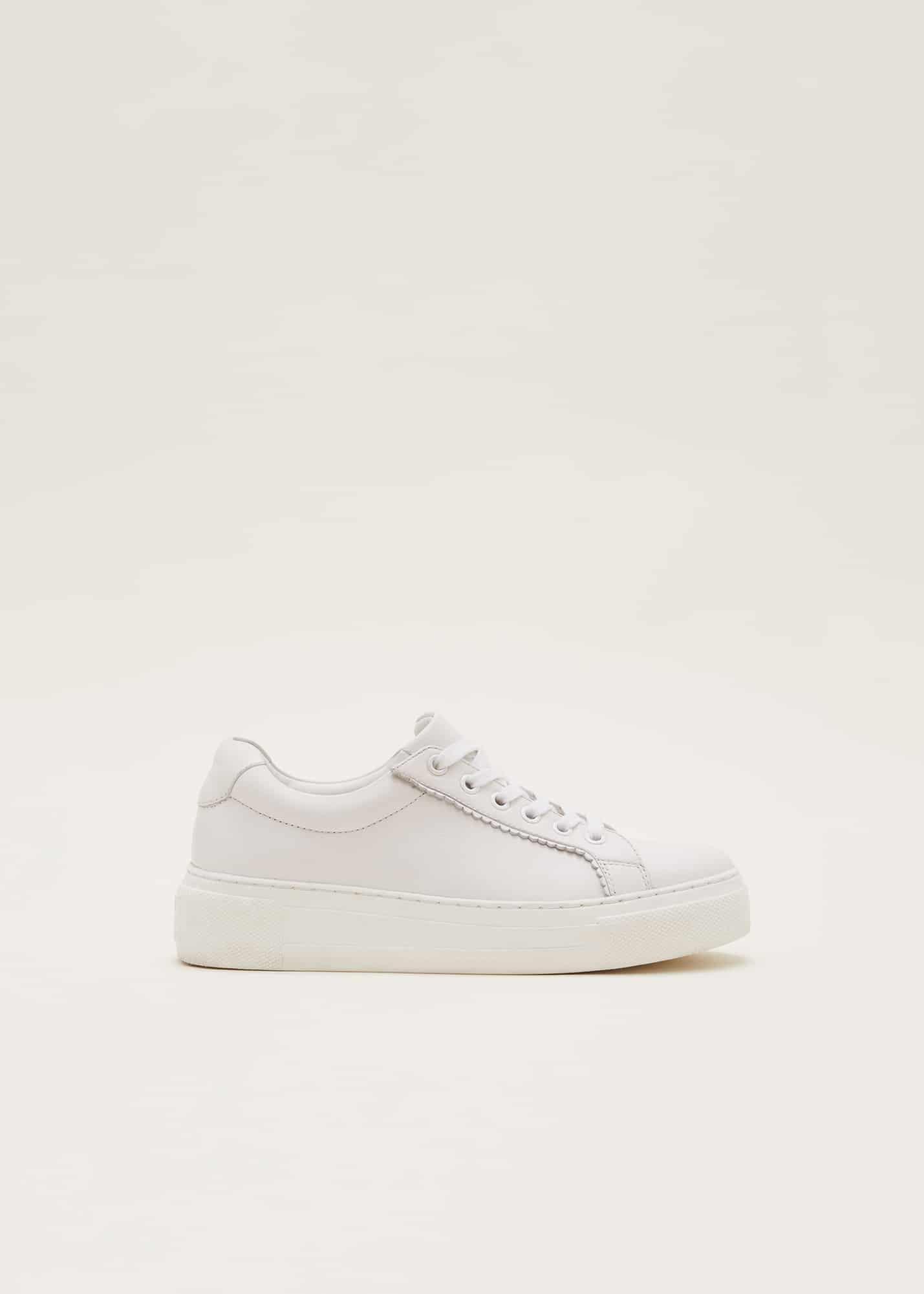 White Leather Trainers