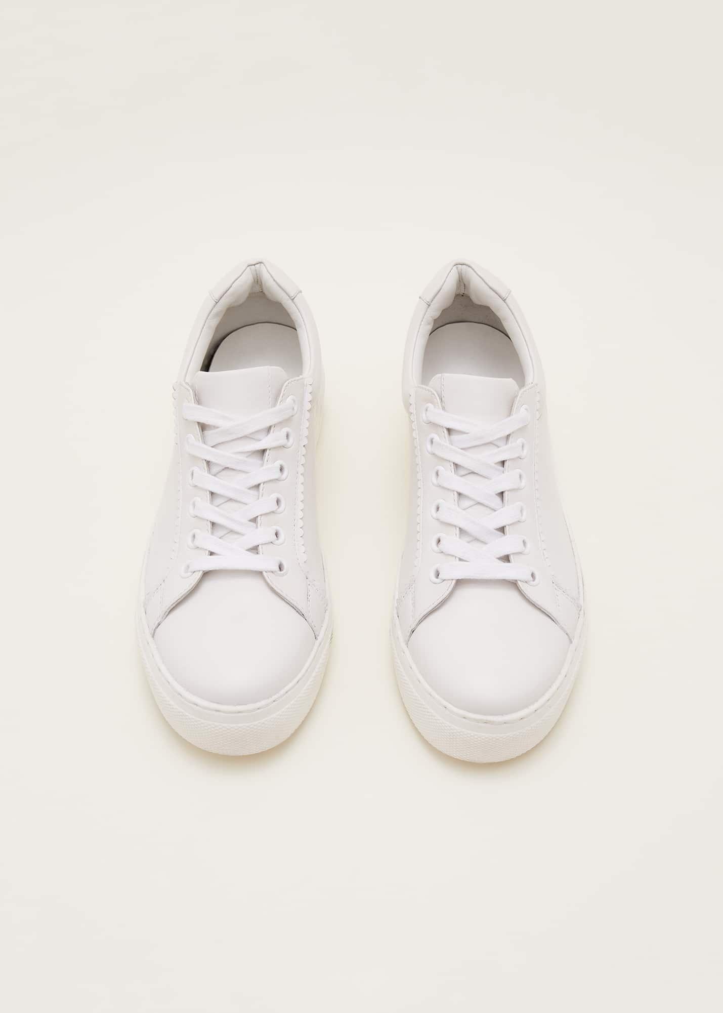 White Leather Trainers