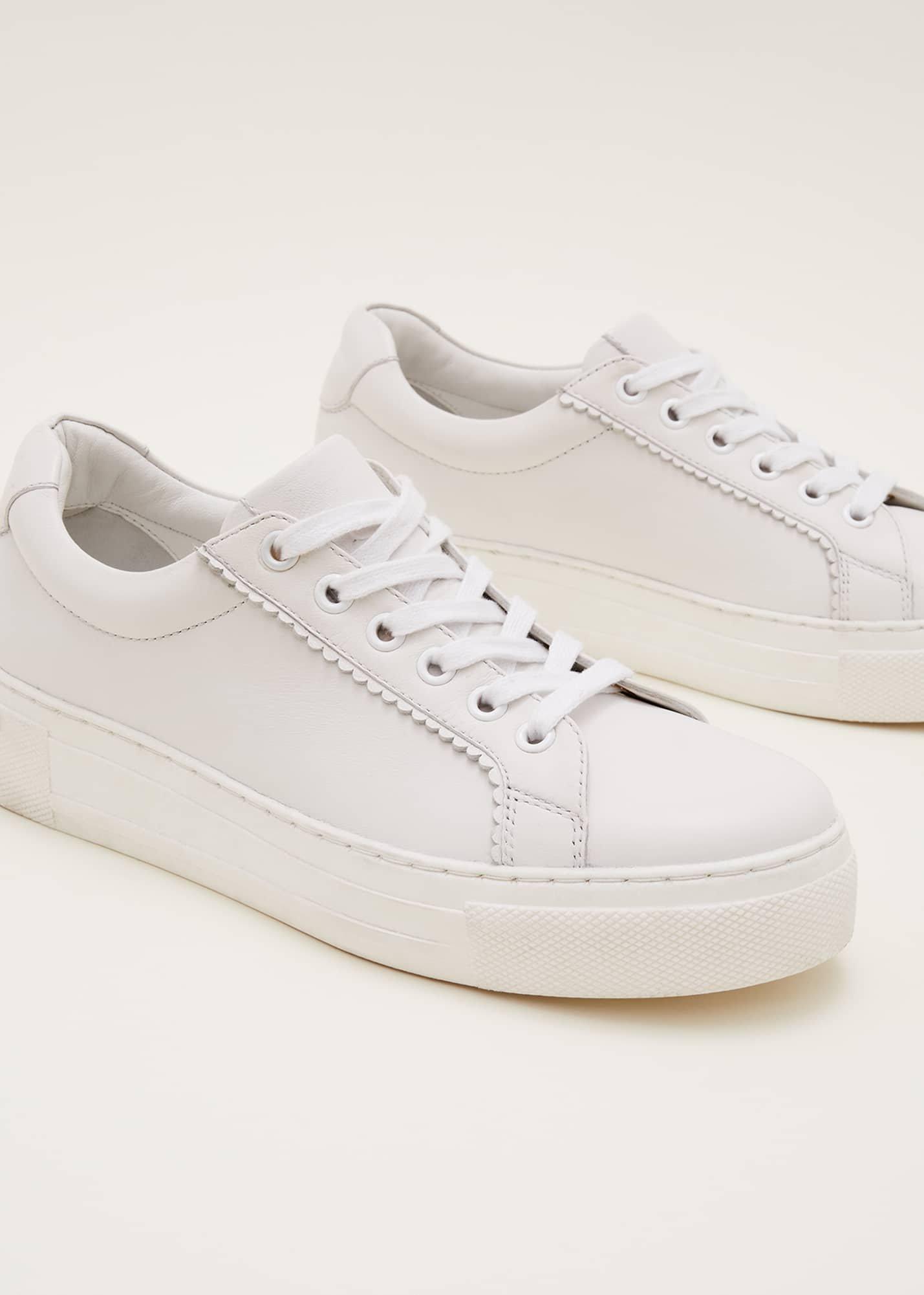 White Leather Trainers