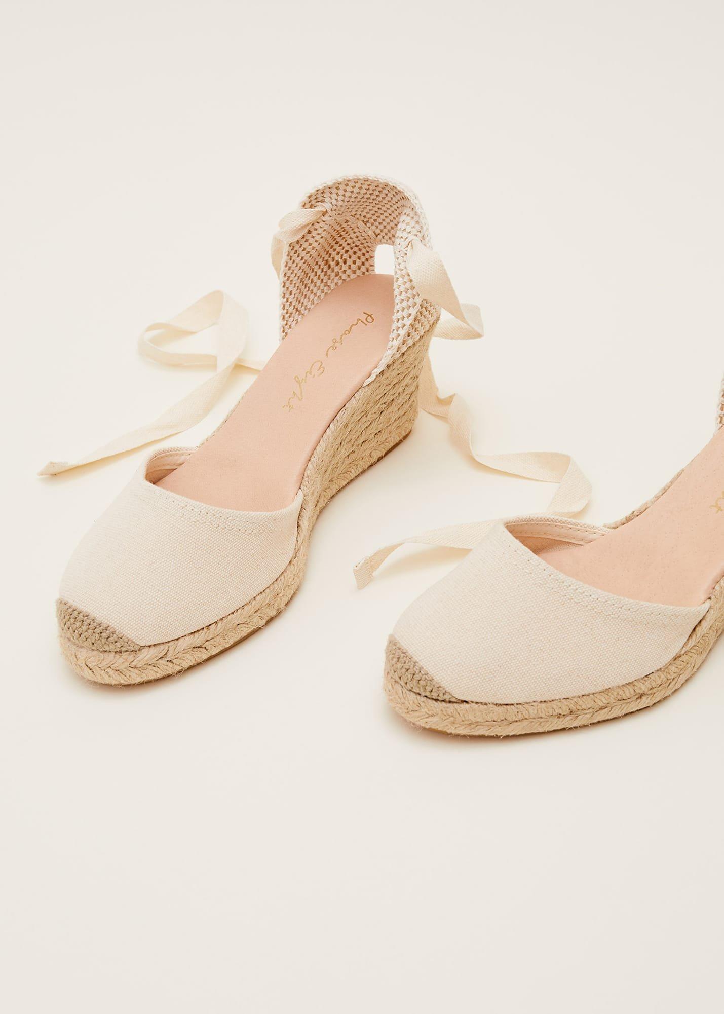Plain Tie Strap Espadrille