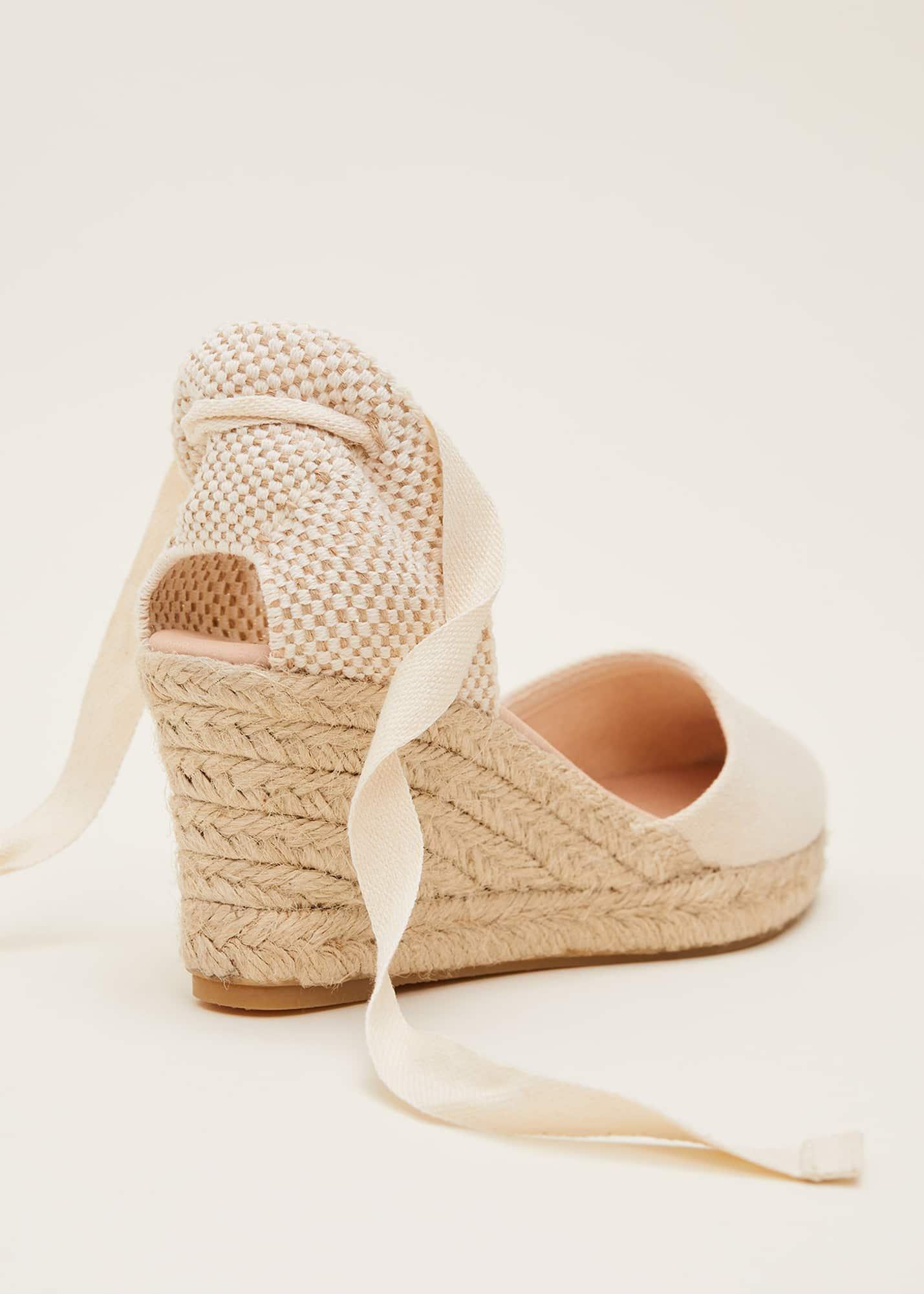 Plain Tie Strap Espadrille