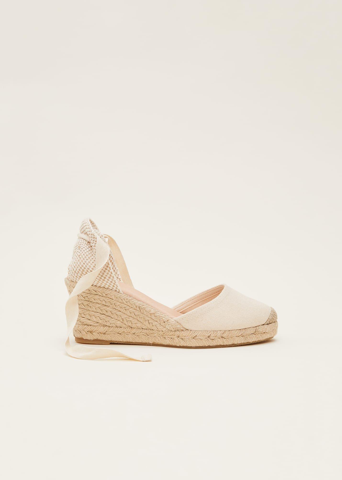 Plain Tie Strap Espadrille