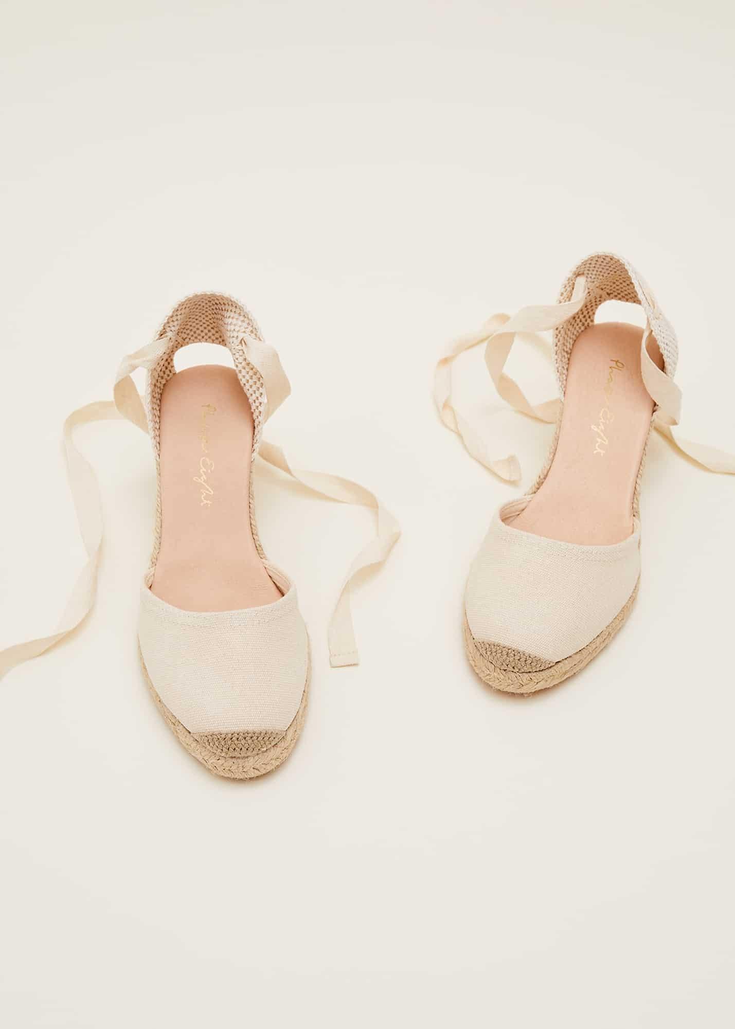 Plain Tie Strap Espadrille